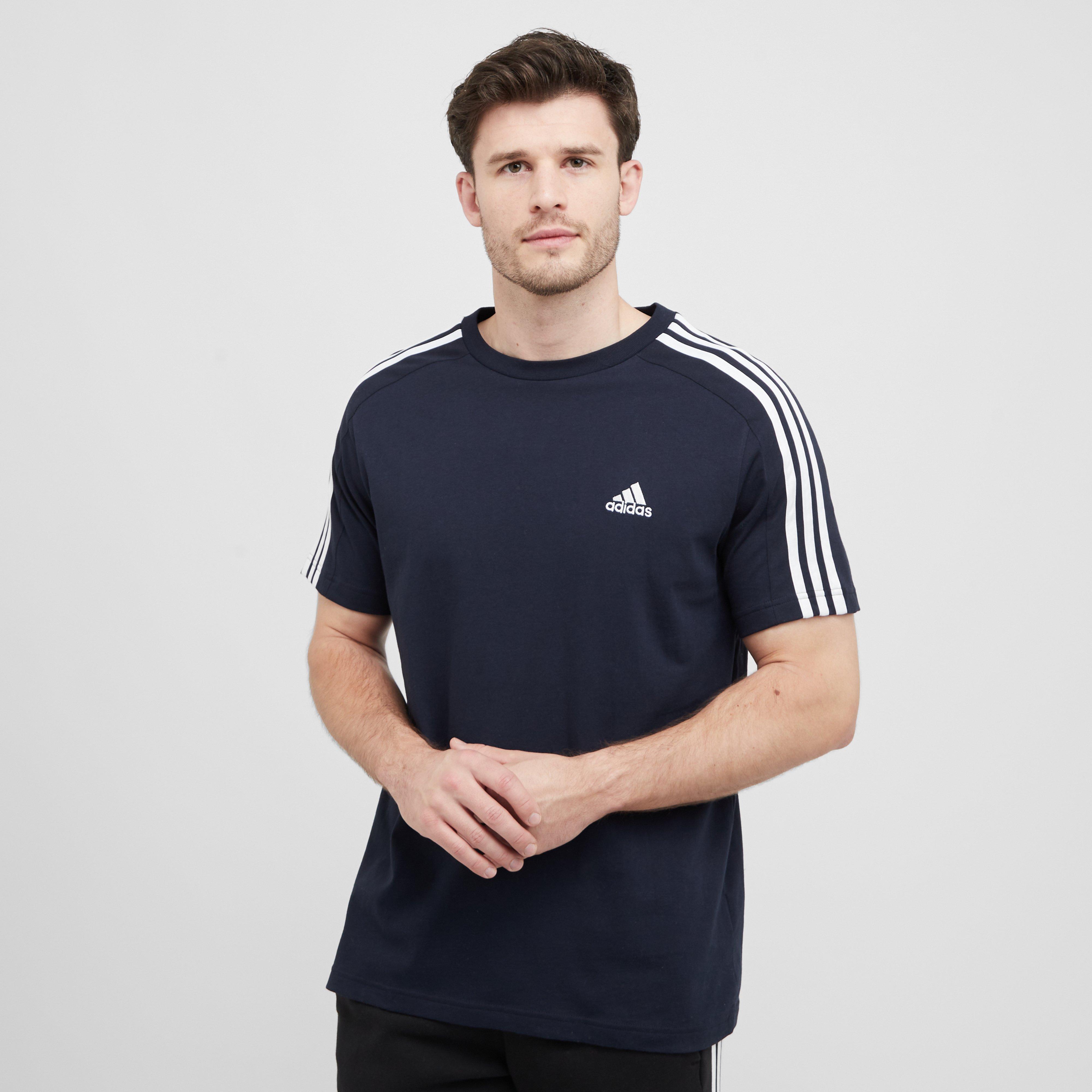 Men's Essentials Single Jersey 3-Stripes Tee