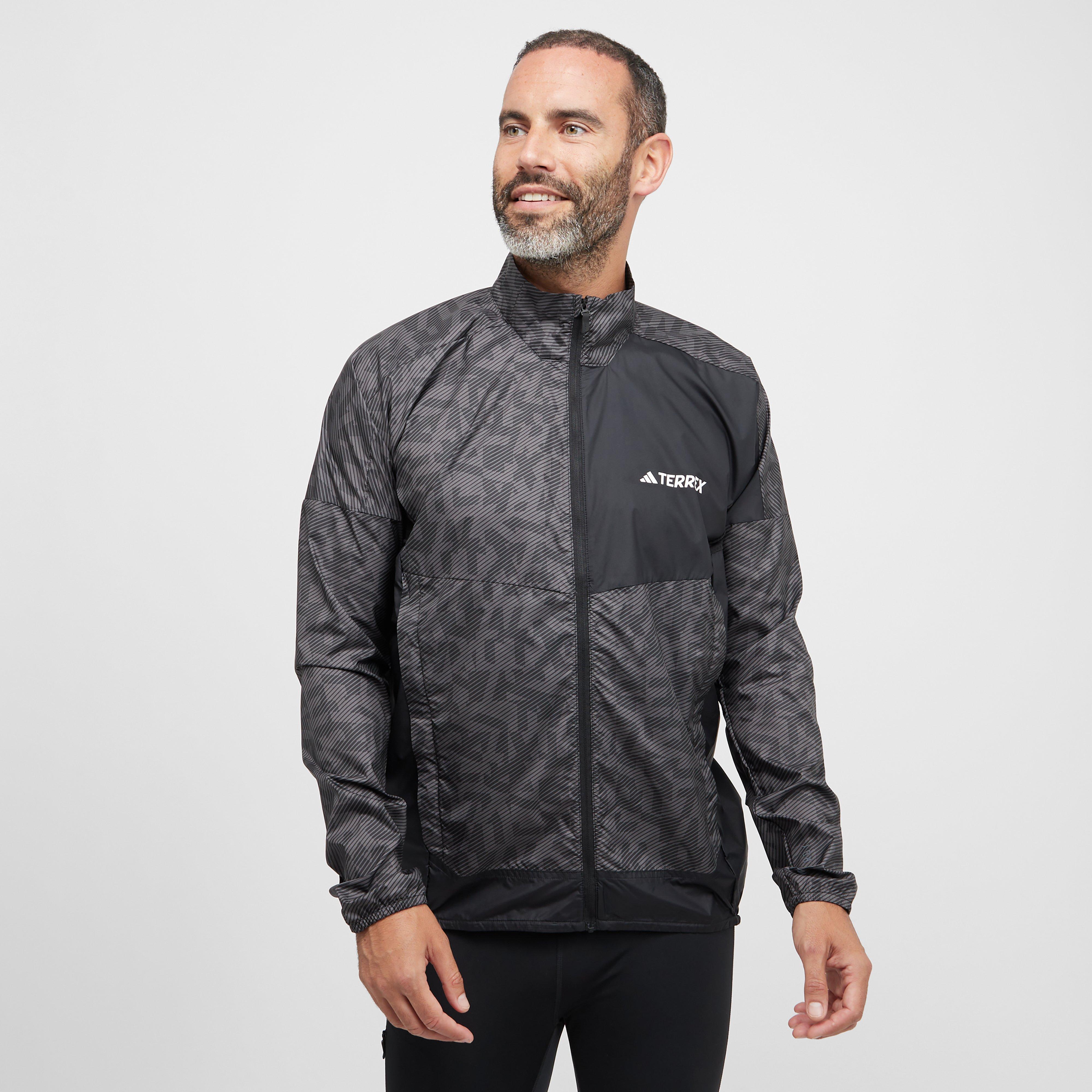 Men's Trail Running Wind Jacket, Grey