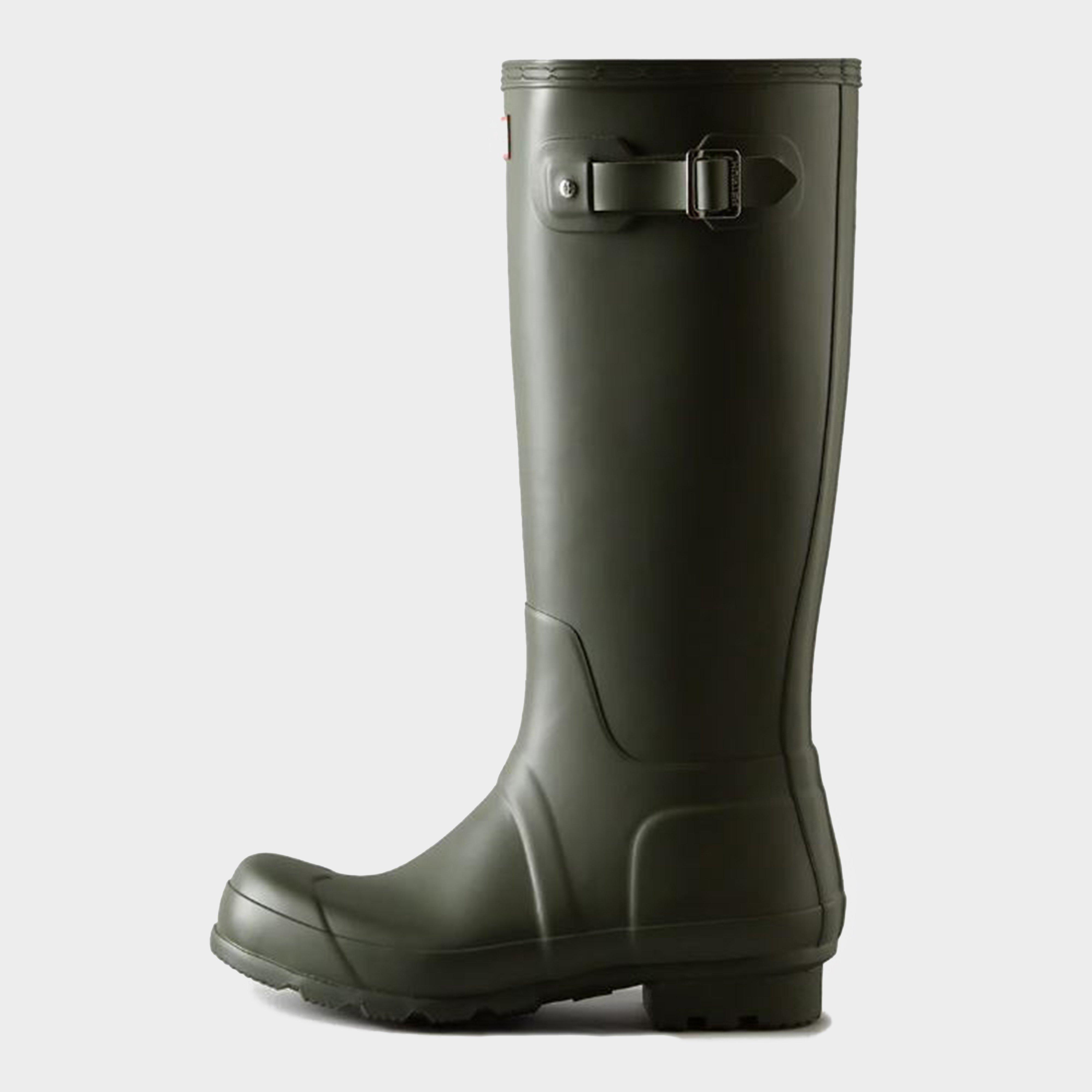 Hunter Men's Original Side Adjustable Wellington Boots - Green, Green