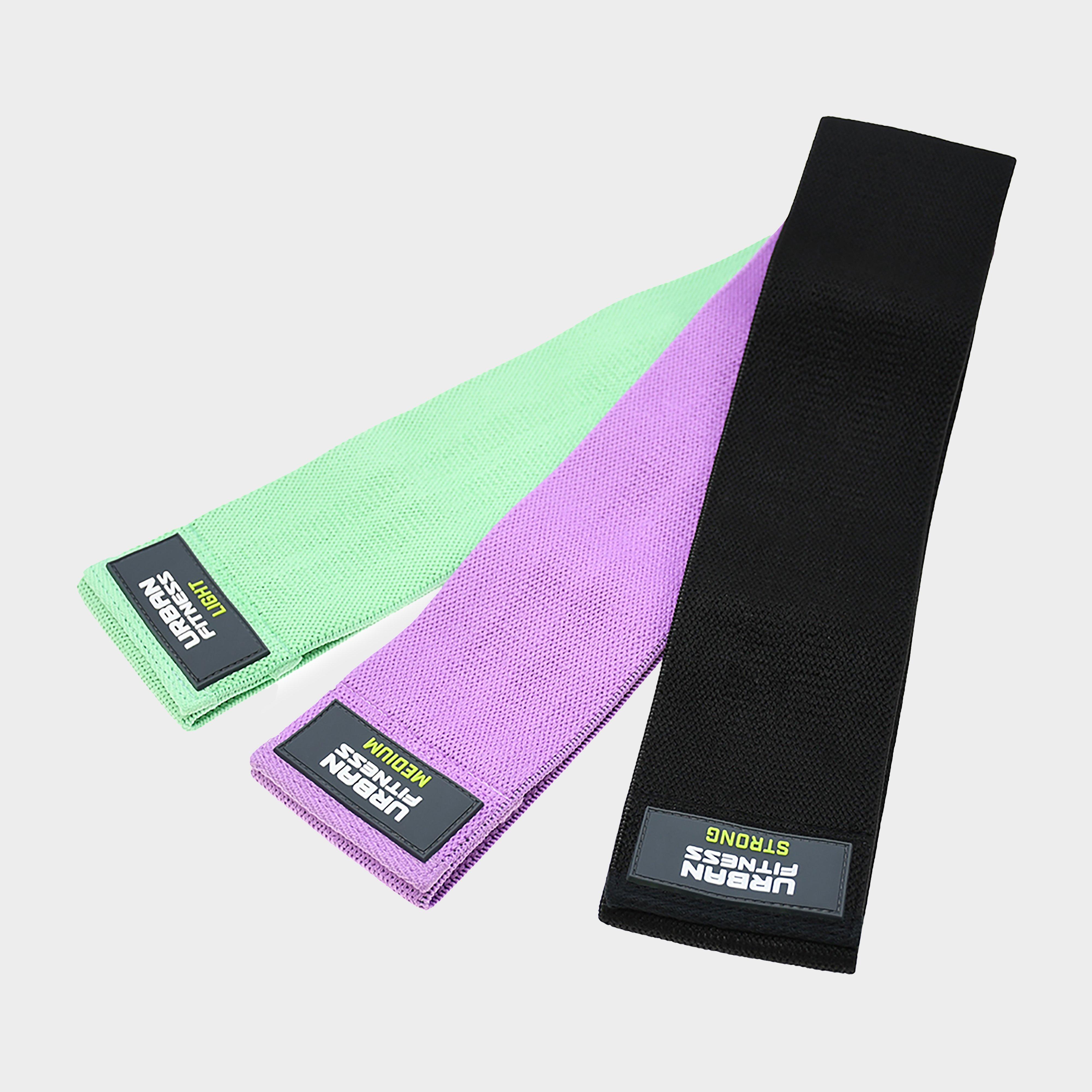 Fabric Resistance Band Loop 3 Pack - Multi Coloured, Multi Coloured