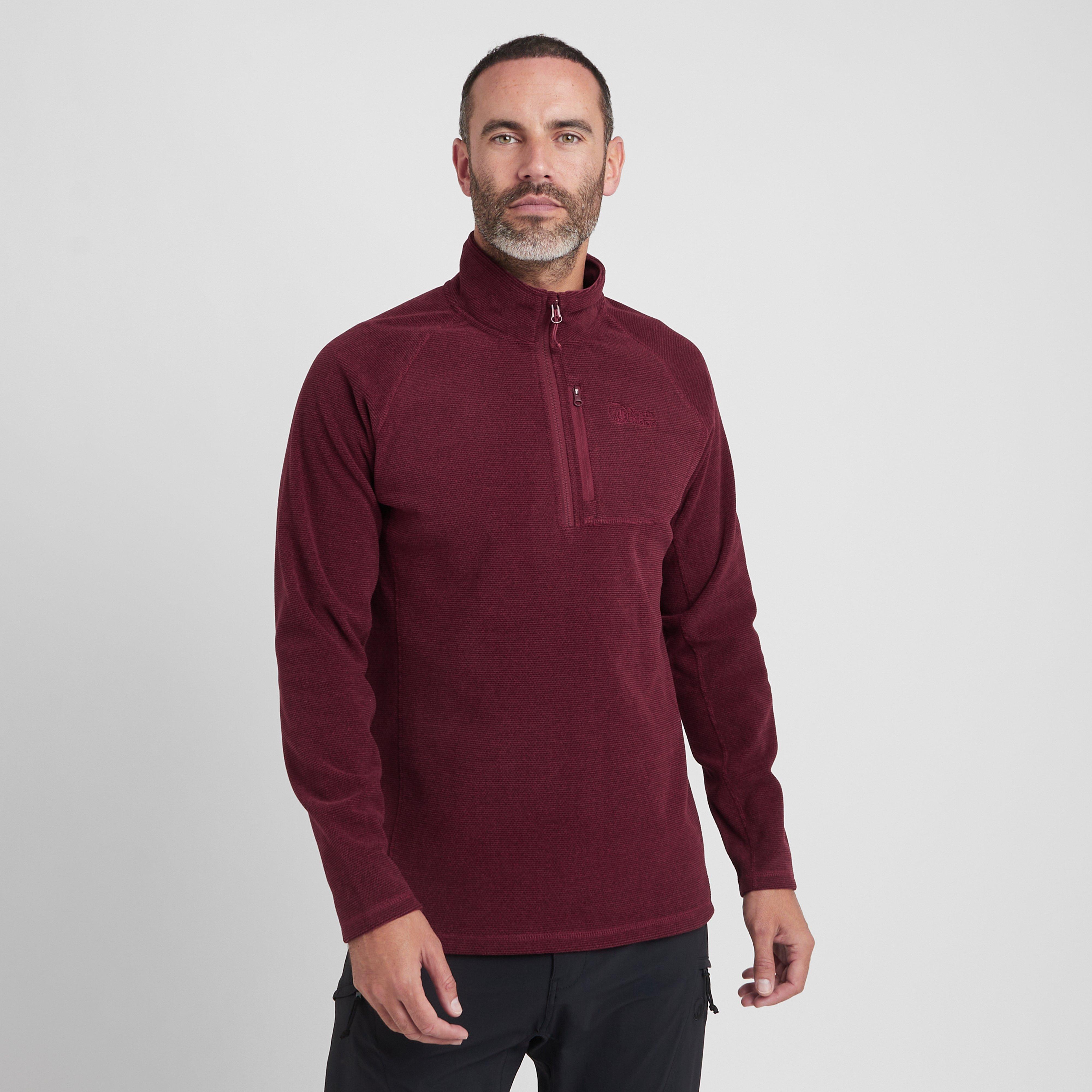 Men's Peak Half Zip Fleece - Red