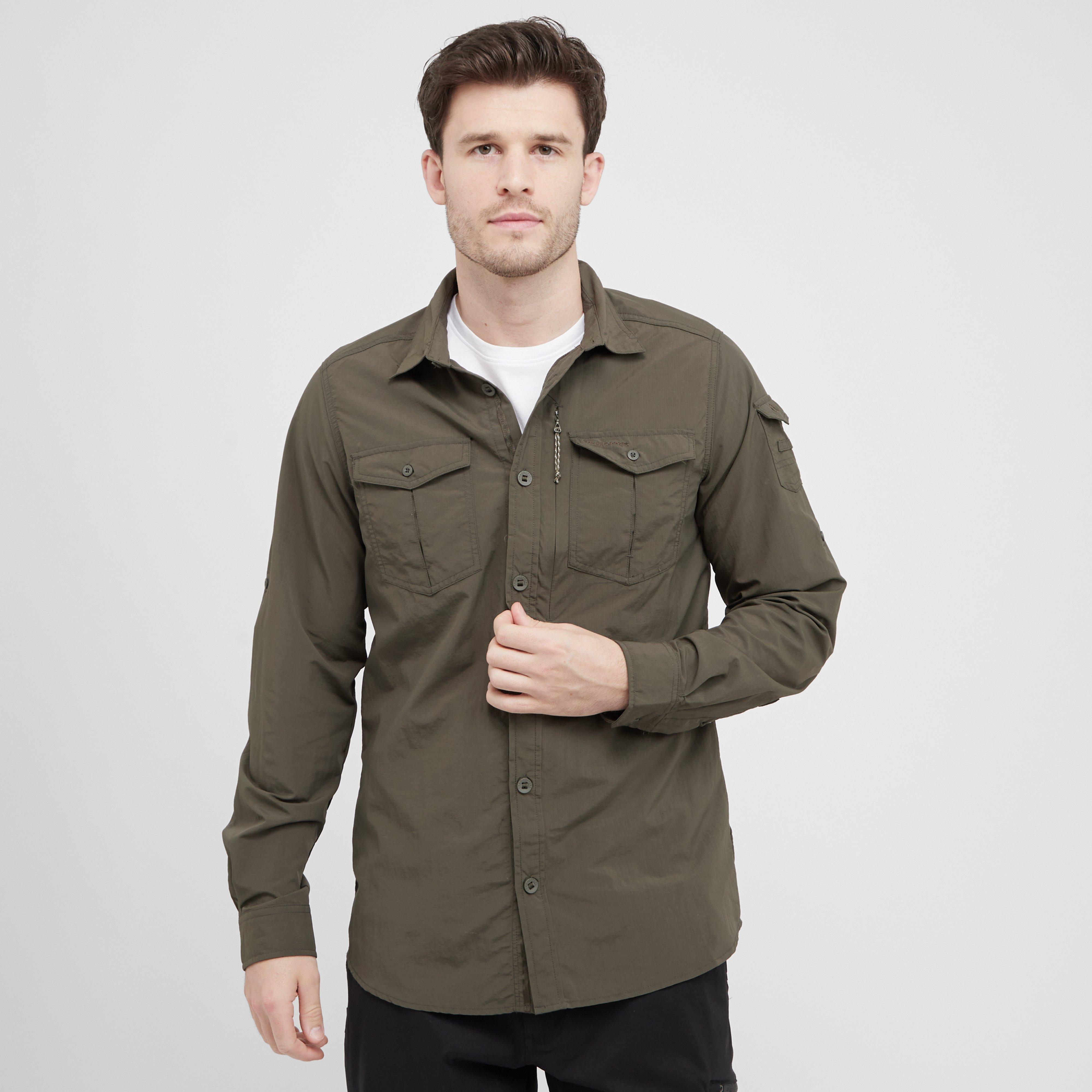 Craghoppers Men's Green Nosilife Adventure Iii Long Sleeve Shirt Medium