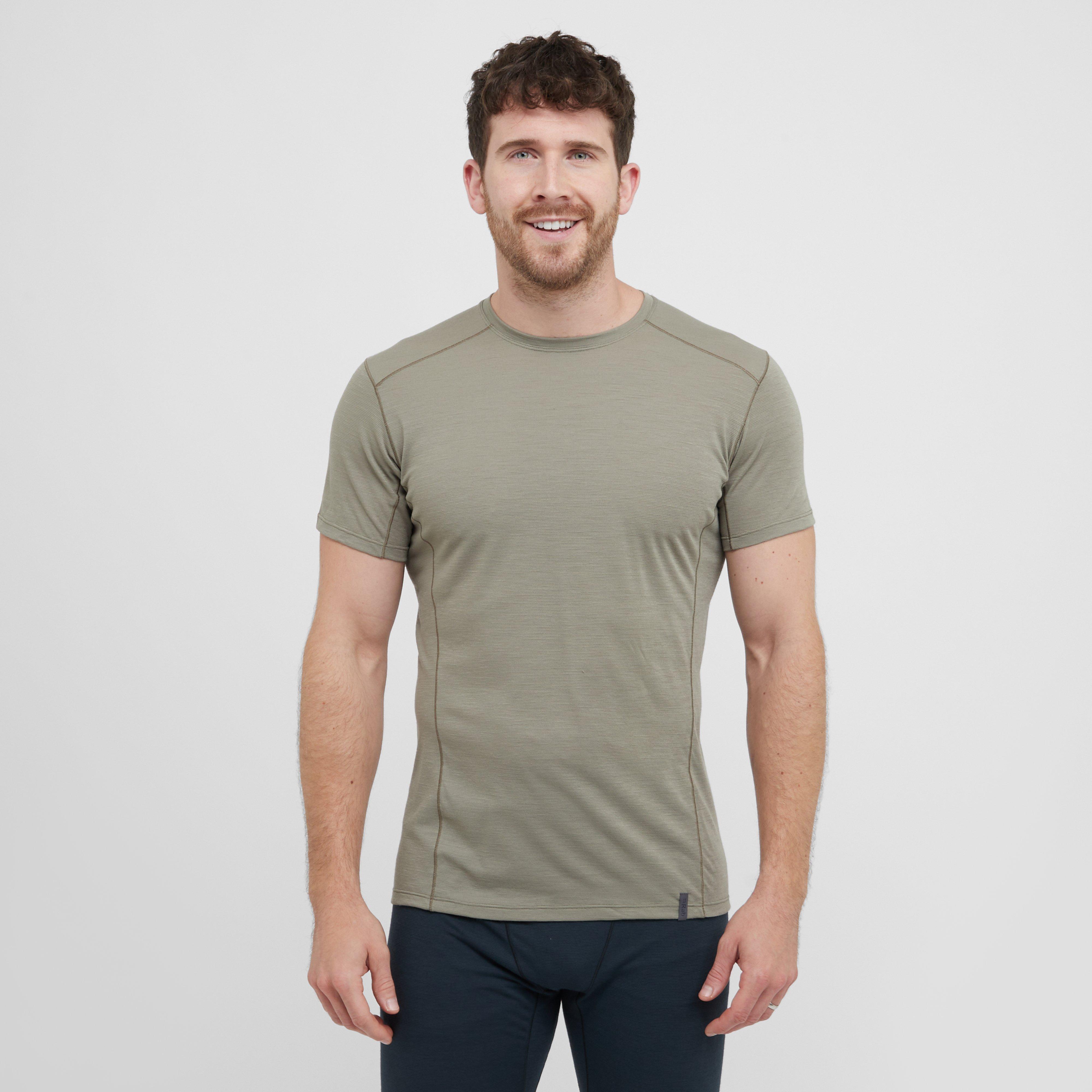 Rab Men's Syncrino Short Sleeve Baselayer - Lgry, LGRY
