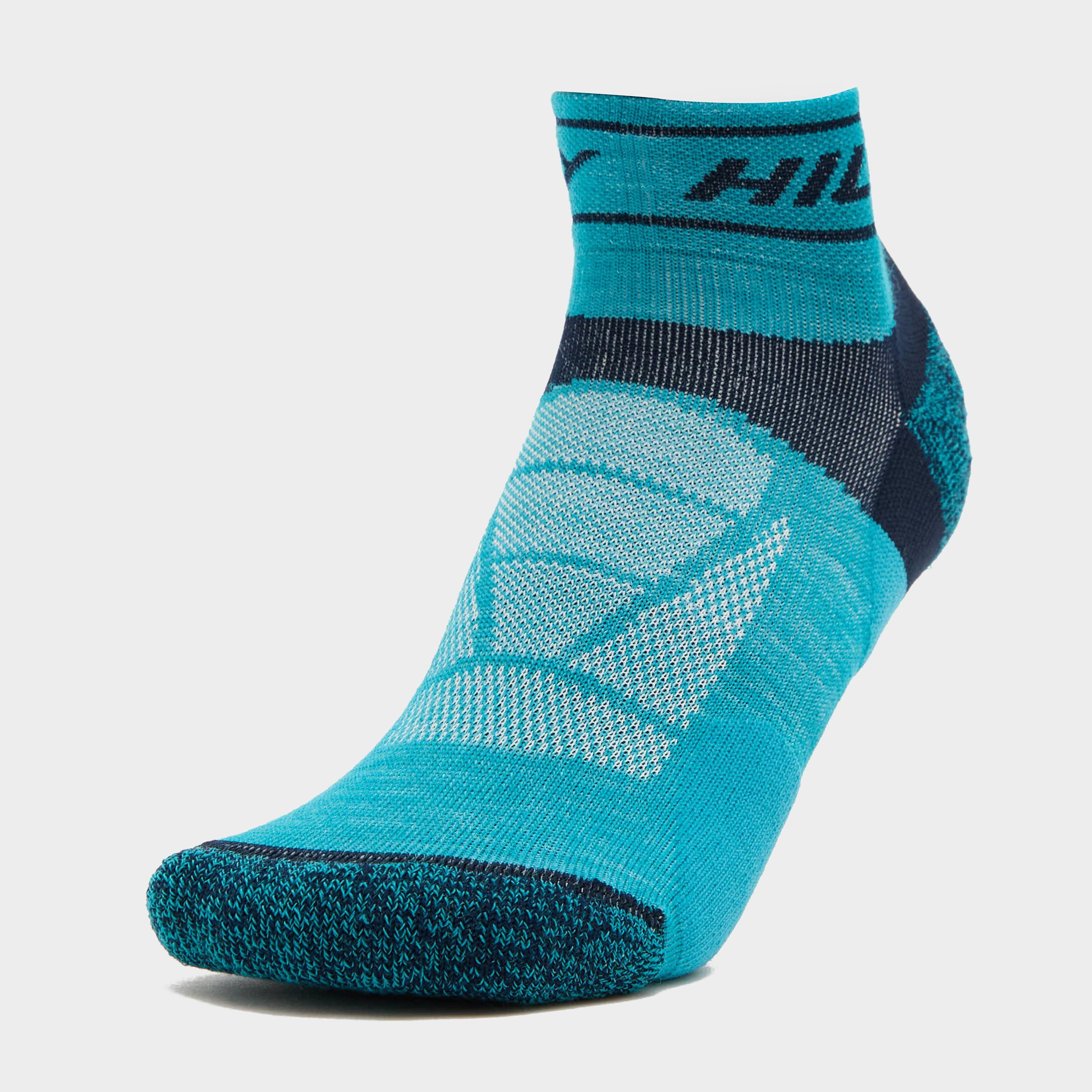 Women's Trail Quarter Socks - Blue, Blue