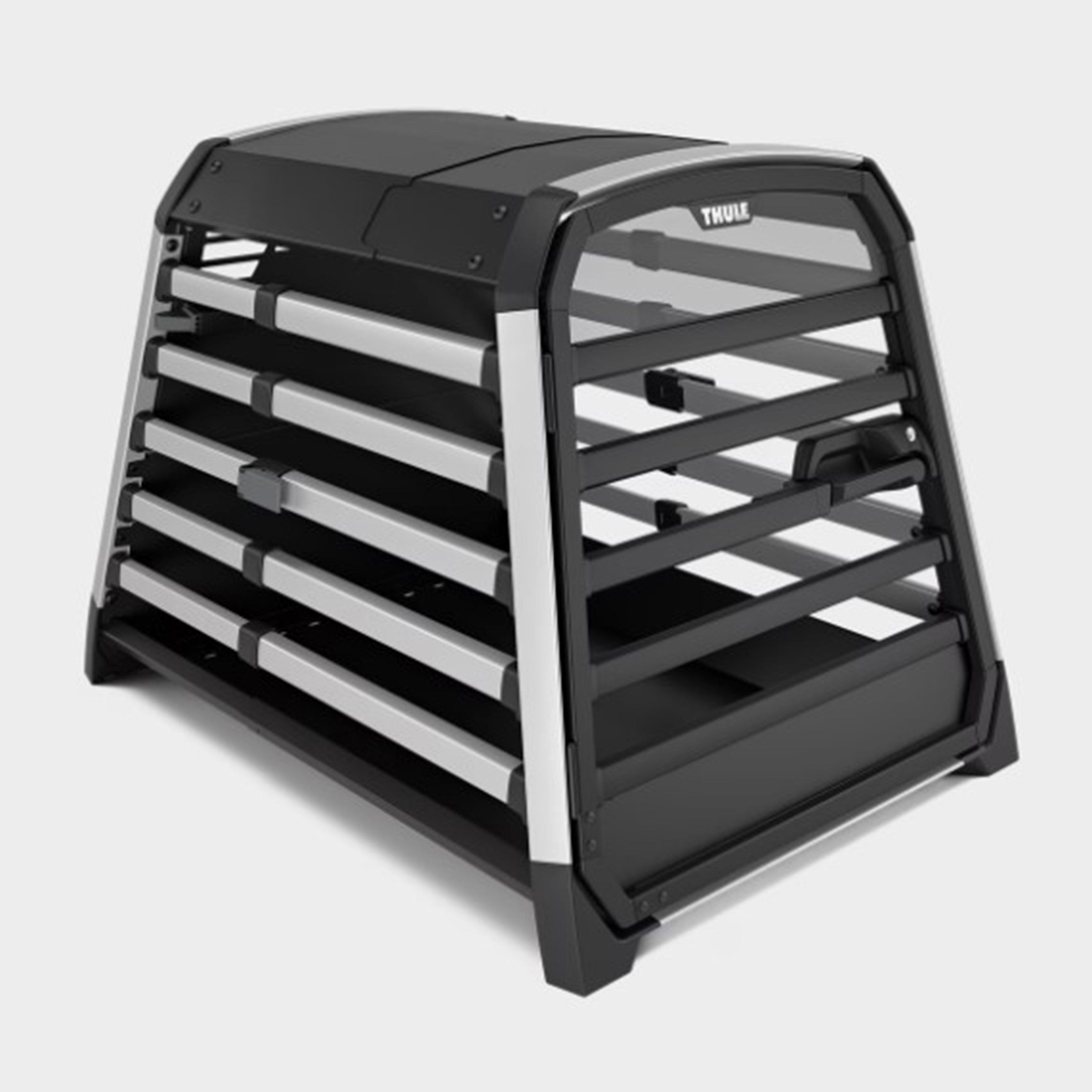 Allax Large Compact Dog Crate - Black, Black