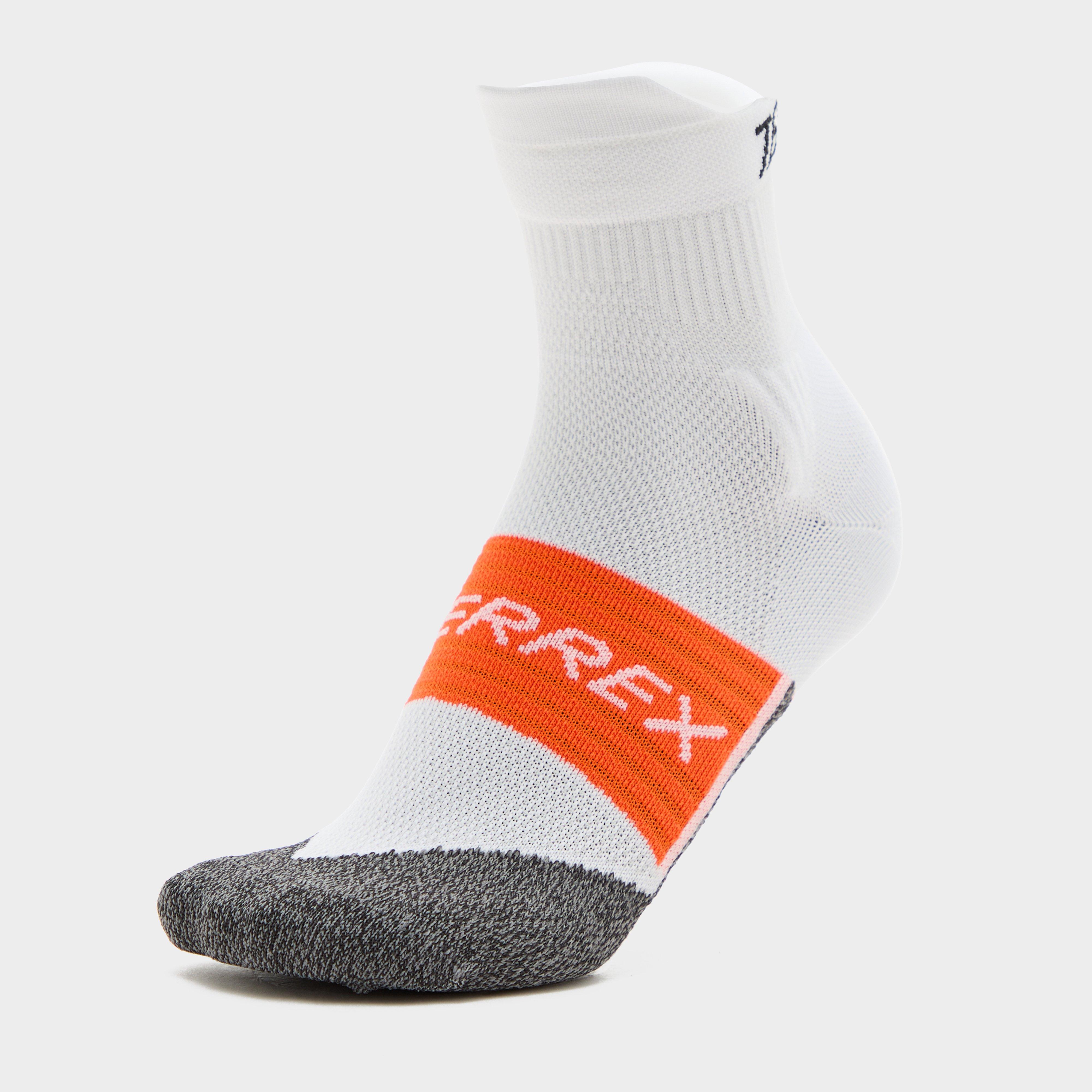 Adidas Terrex Heat.Rdy Trail Running Agravic Crew Socks - White, White