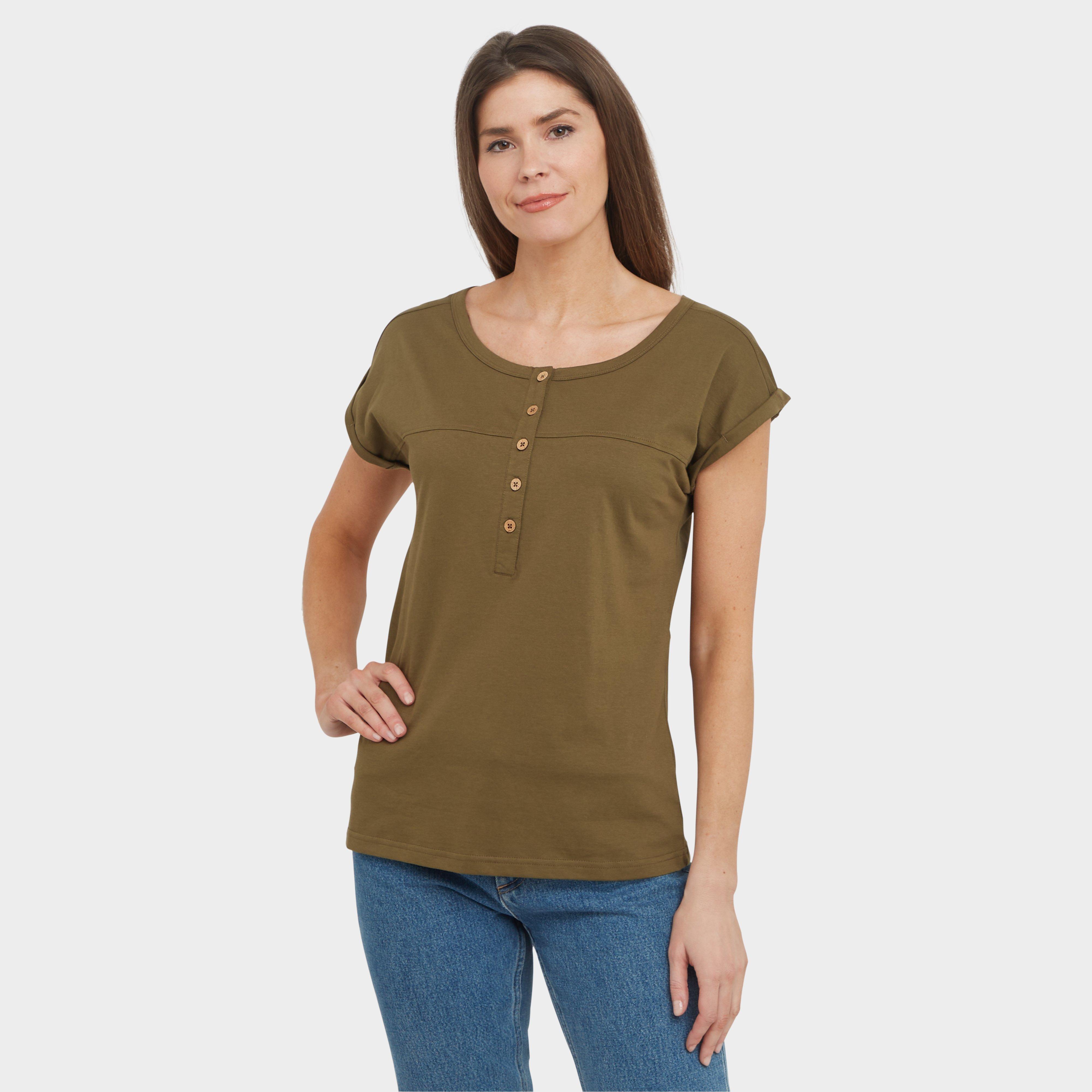 Women's Slub Coast Tee - Khaki, Khaki