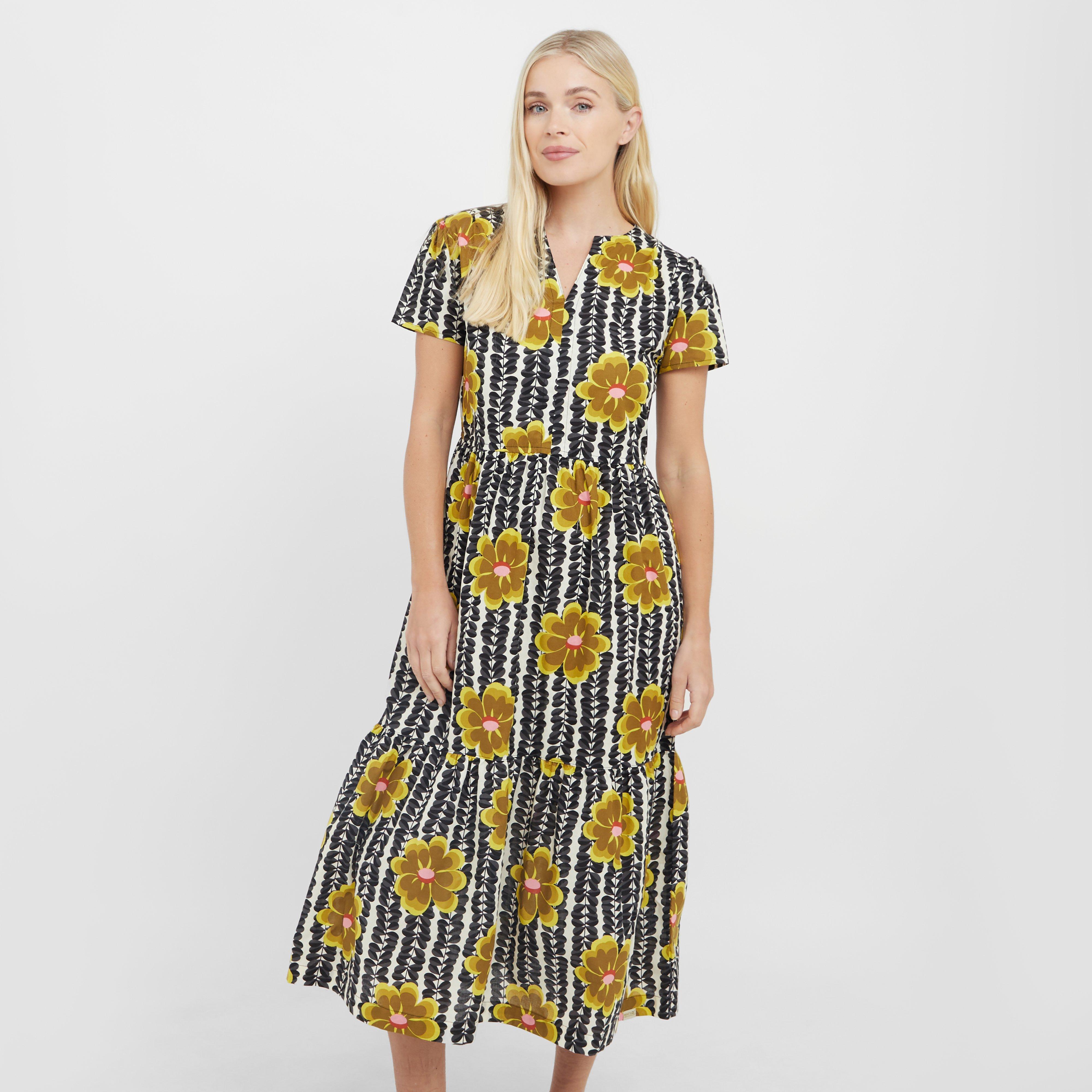 Women's Orla Tiered Midi Dress - Multi Coloured, Multi Coloured
