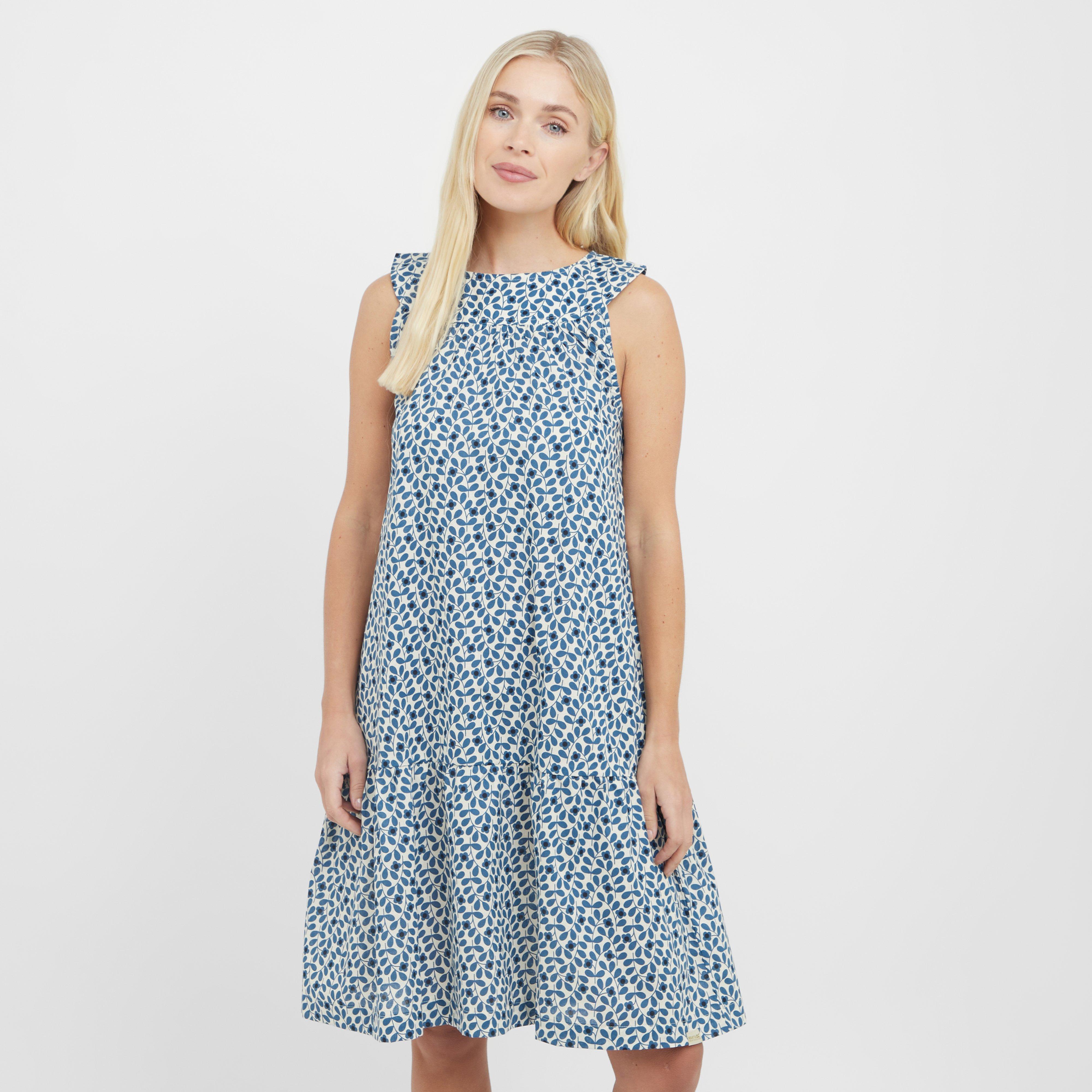 Women's Orla Kiely Summer Sleeveless Dress - Blue, Blue