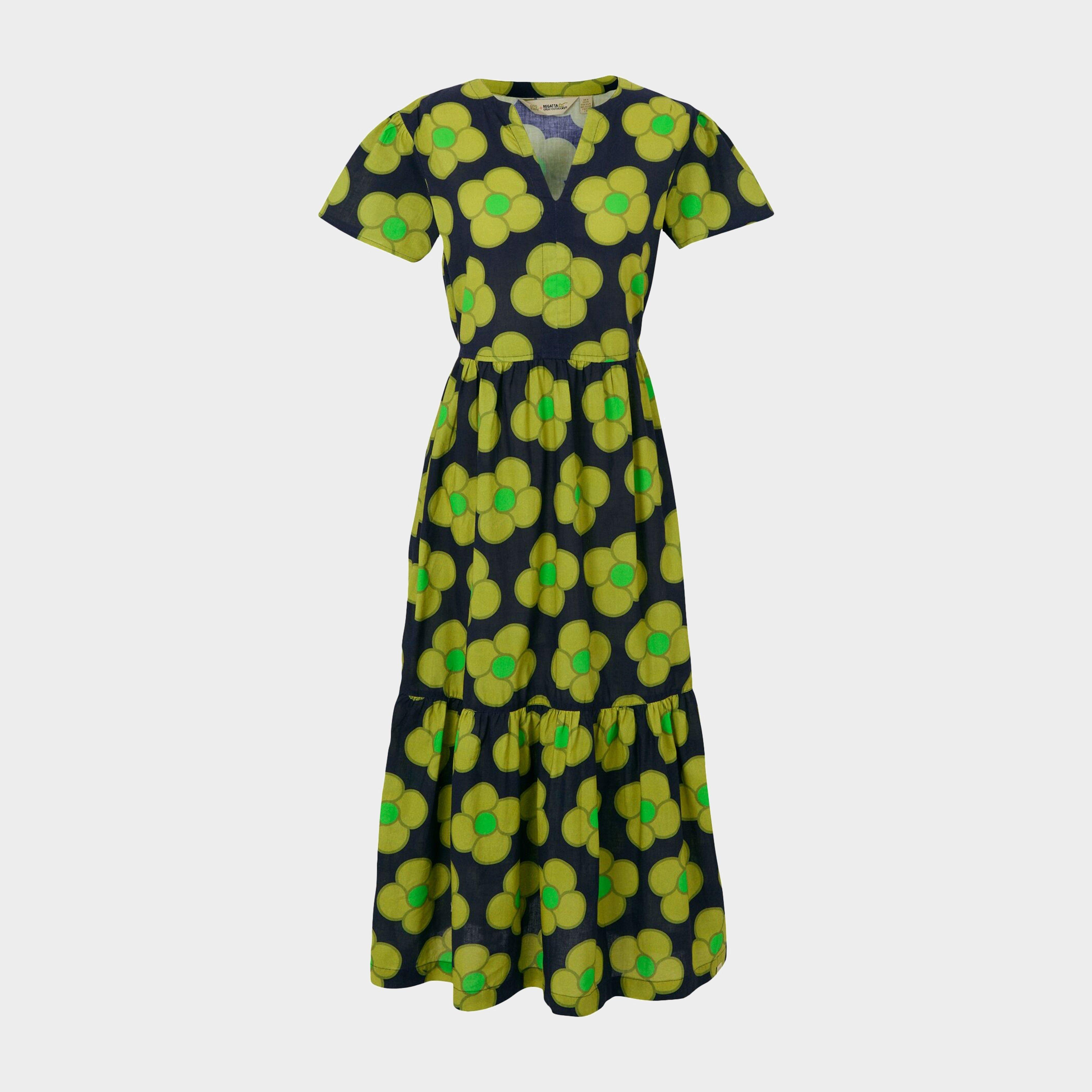 Women's Orla Tiered Midi Dress - Green, Green