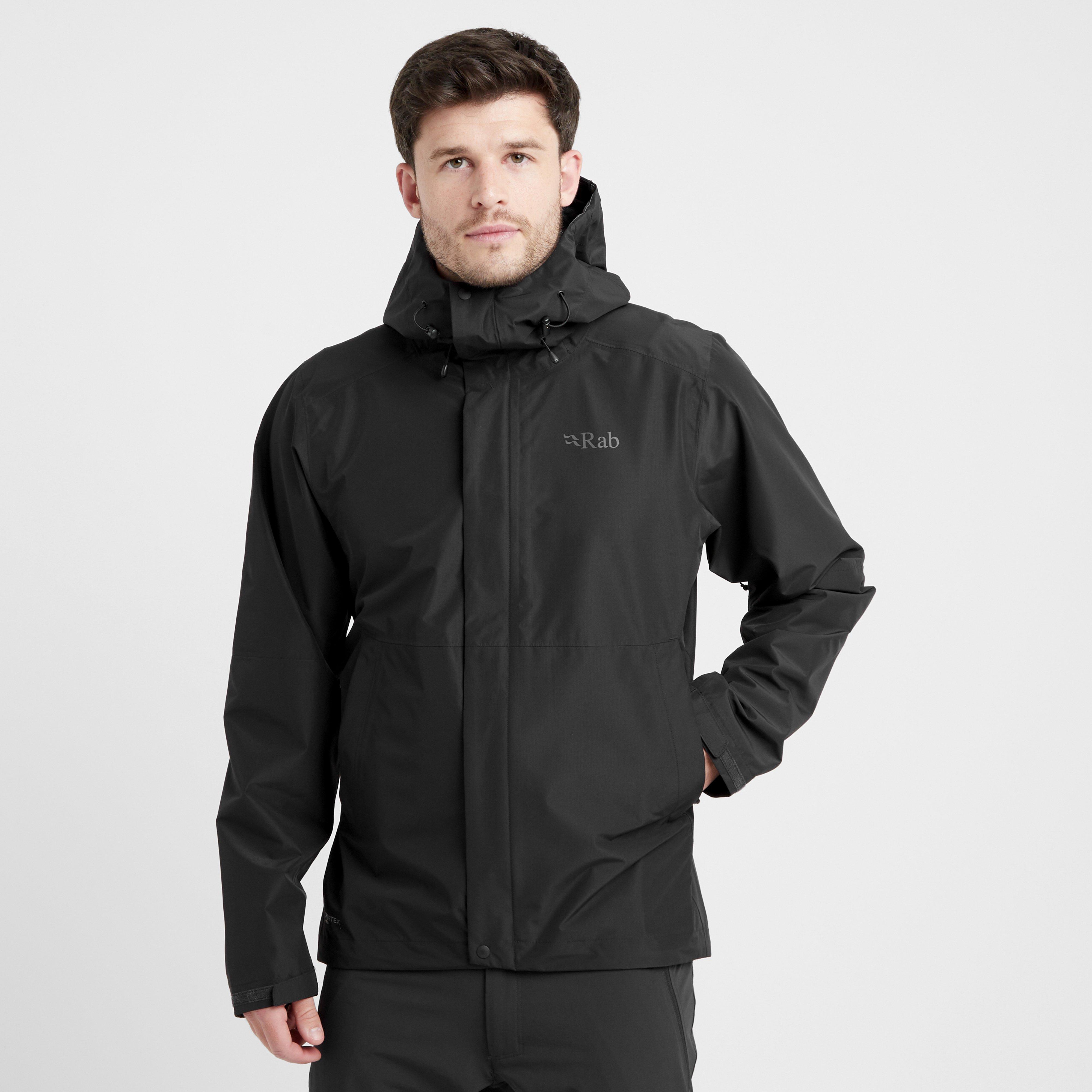Rab Men's Downpour Waterproof Jacket - Blk, BLK