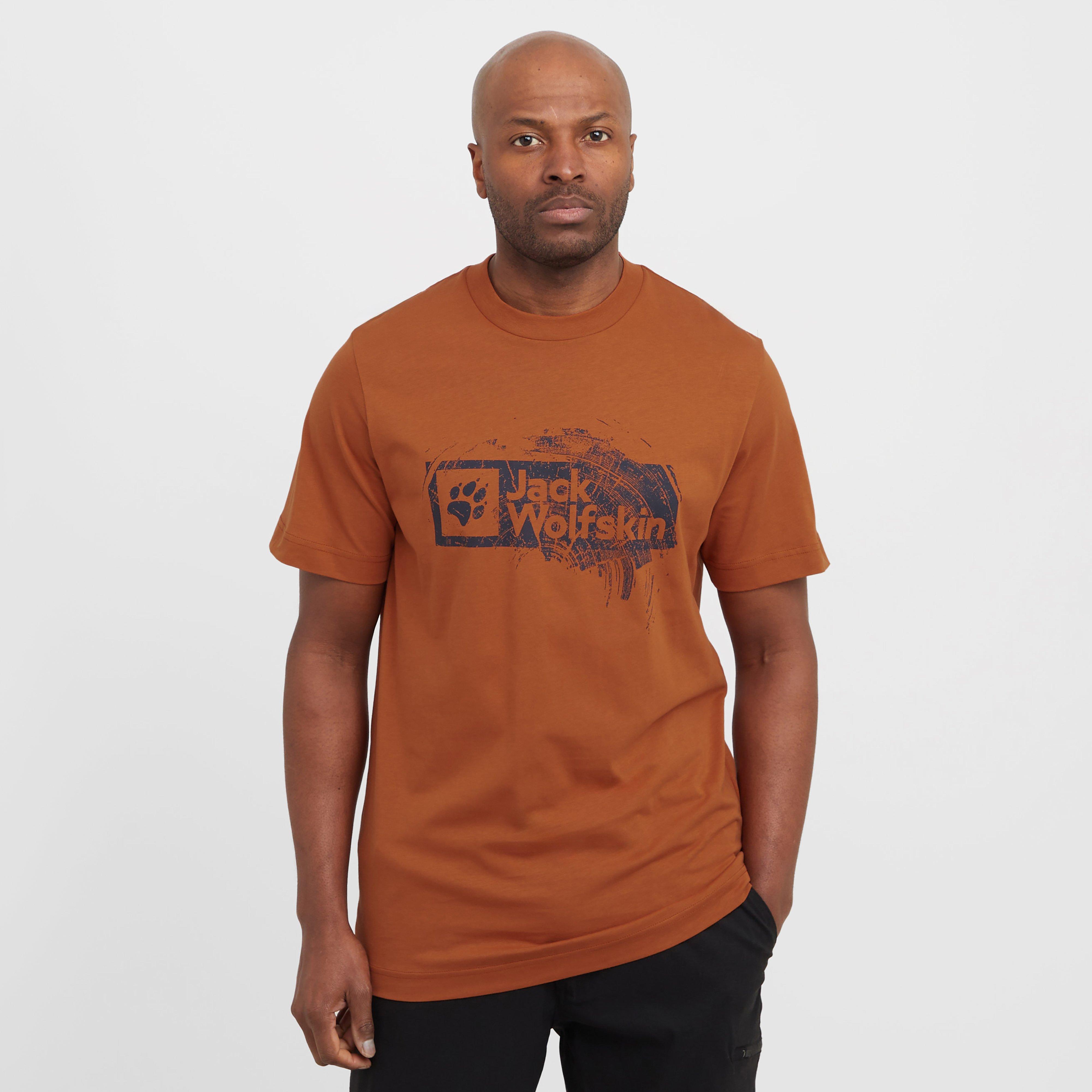 Men's Brand T-Shirt, Orange