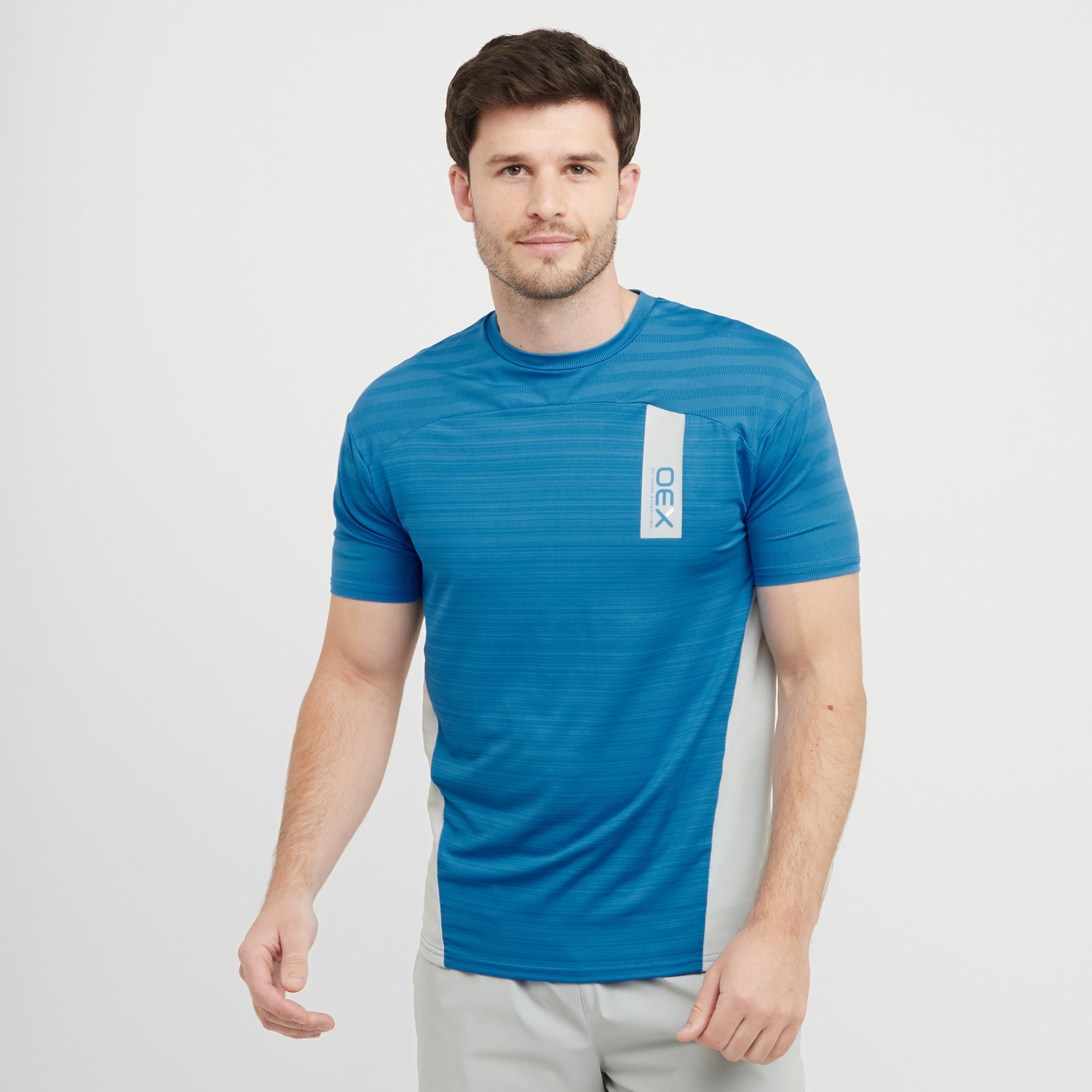 Oex Blue Men's Piton T-Shirt - Bbl, BBL