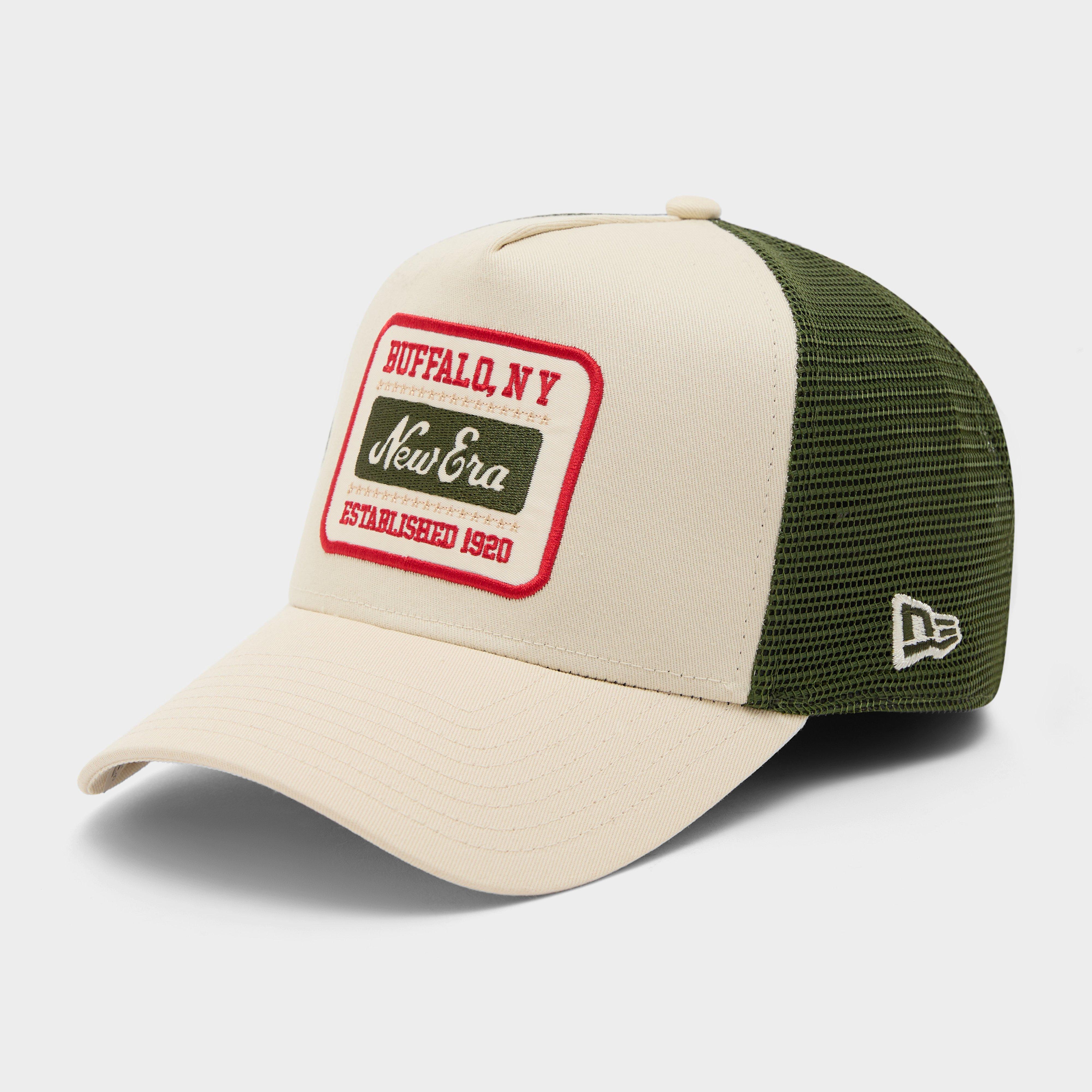9FORTY Patch A-Frame Trucker Cap, Beige