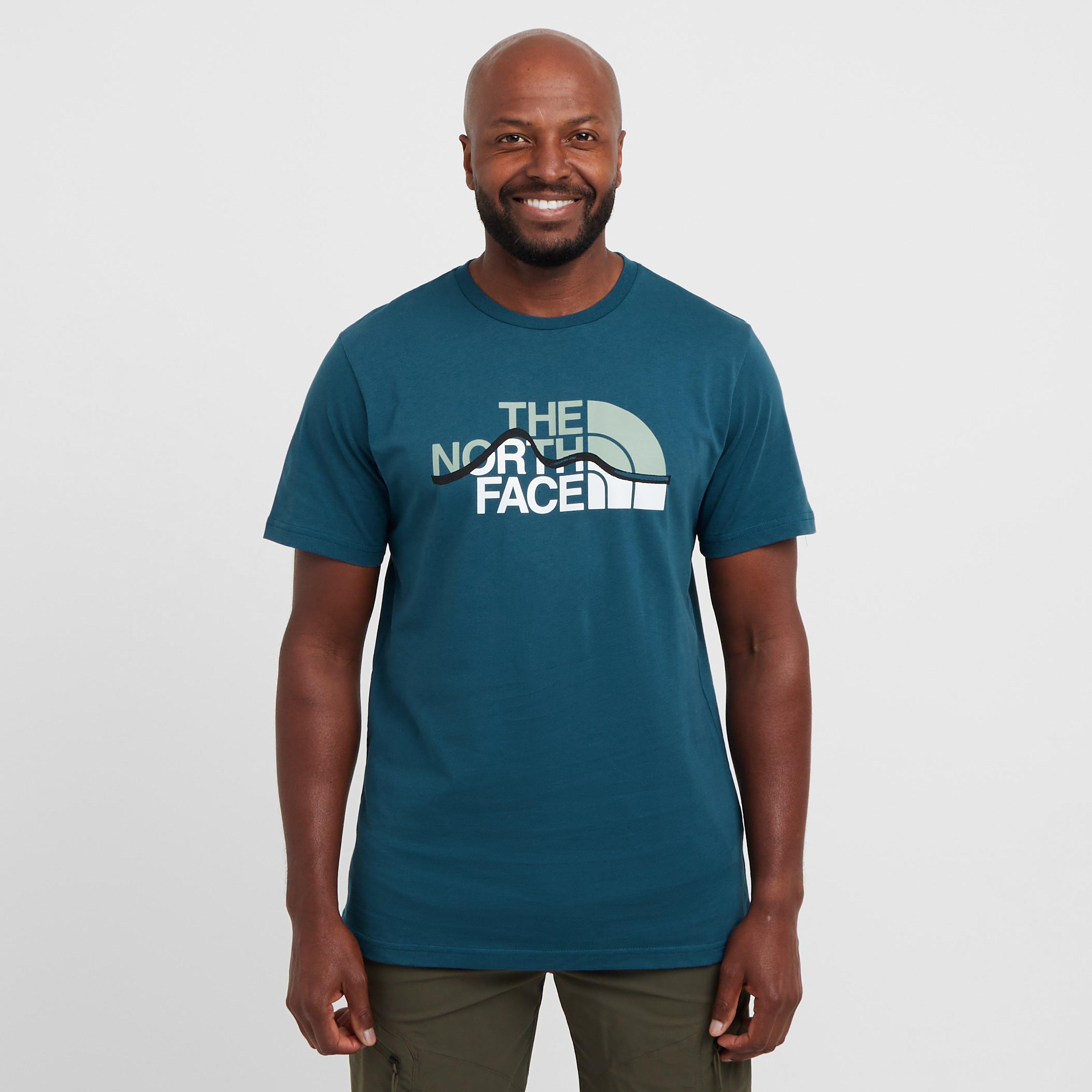 Click to view product details and reviews for Mens Mountain Line T Shirt Blue Blue.