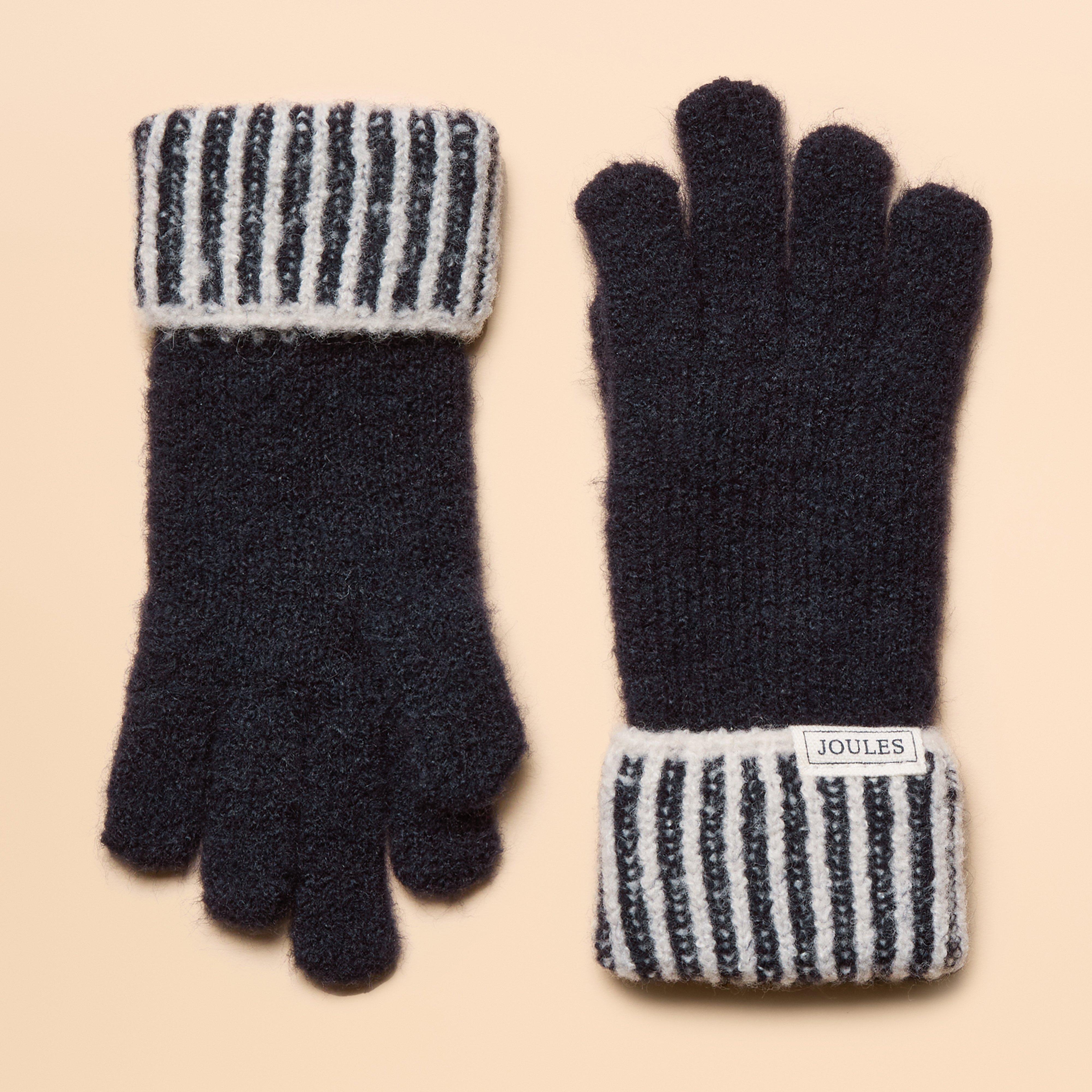 Click to view product details and reviews for Kids Wanderer Knitted Gloves Navy.