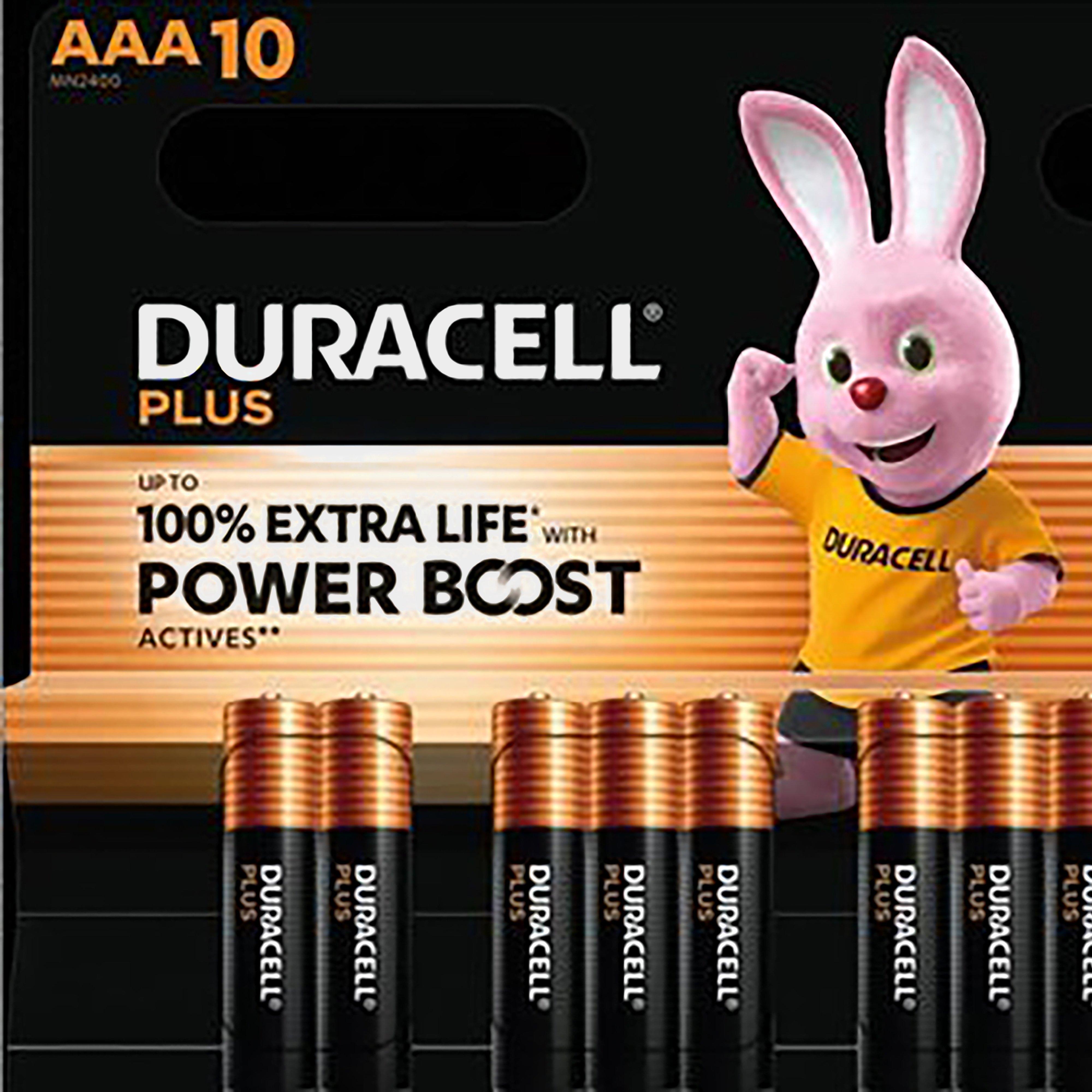 Duracell Plus Aaa Boost Batteries 10 Pack - Orange, Orange