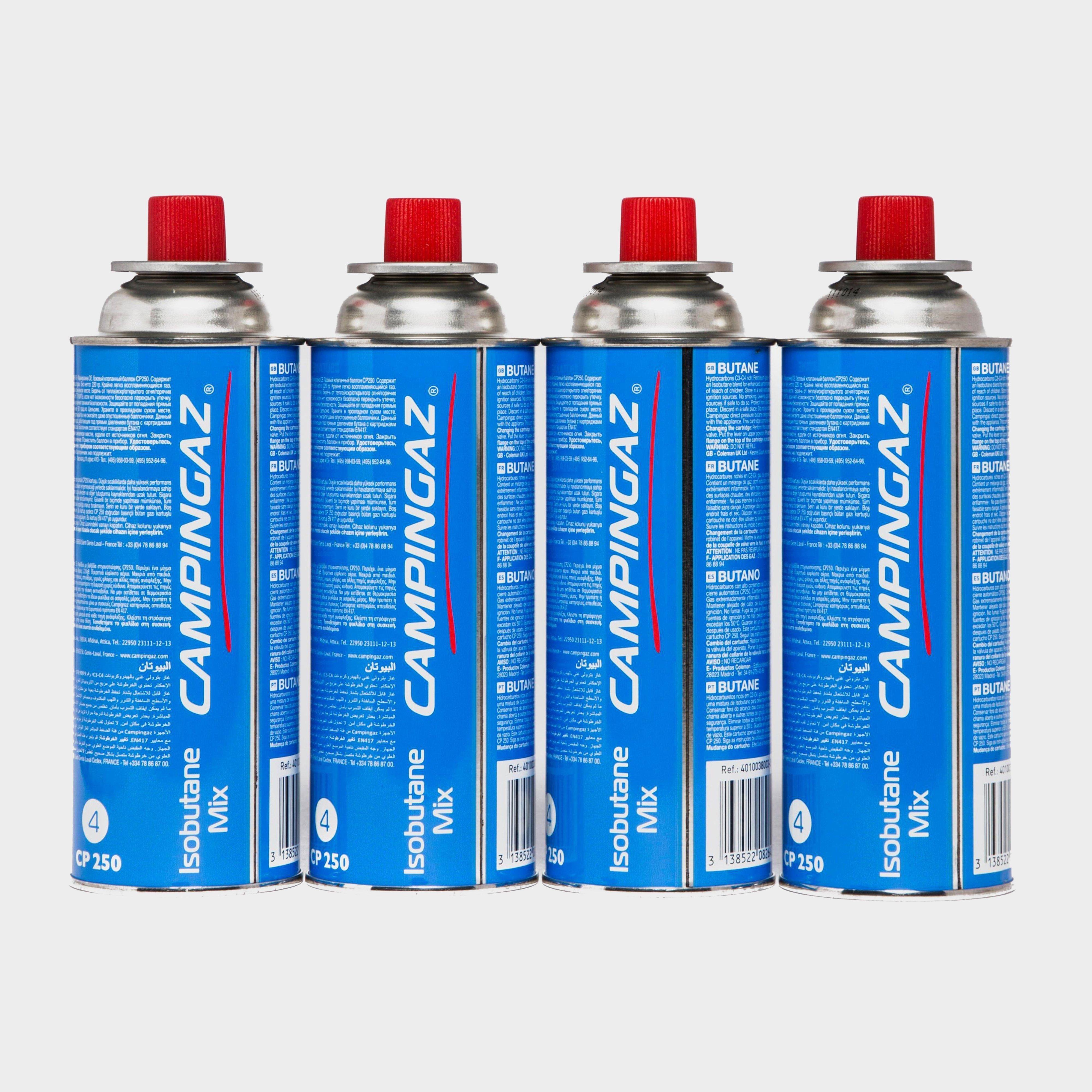 Campingaz CP250 Gas Cartridges 4 Pack, Clear