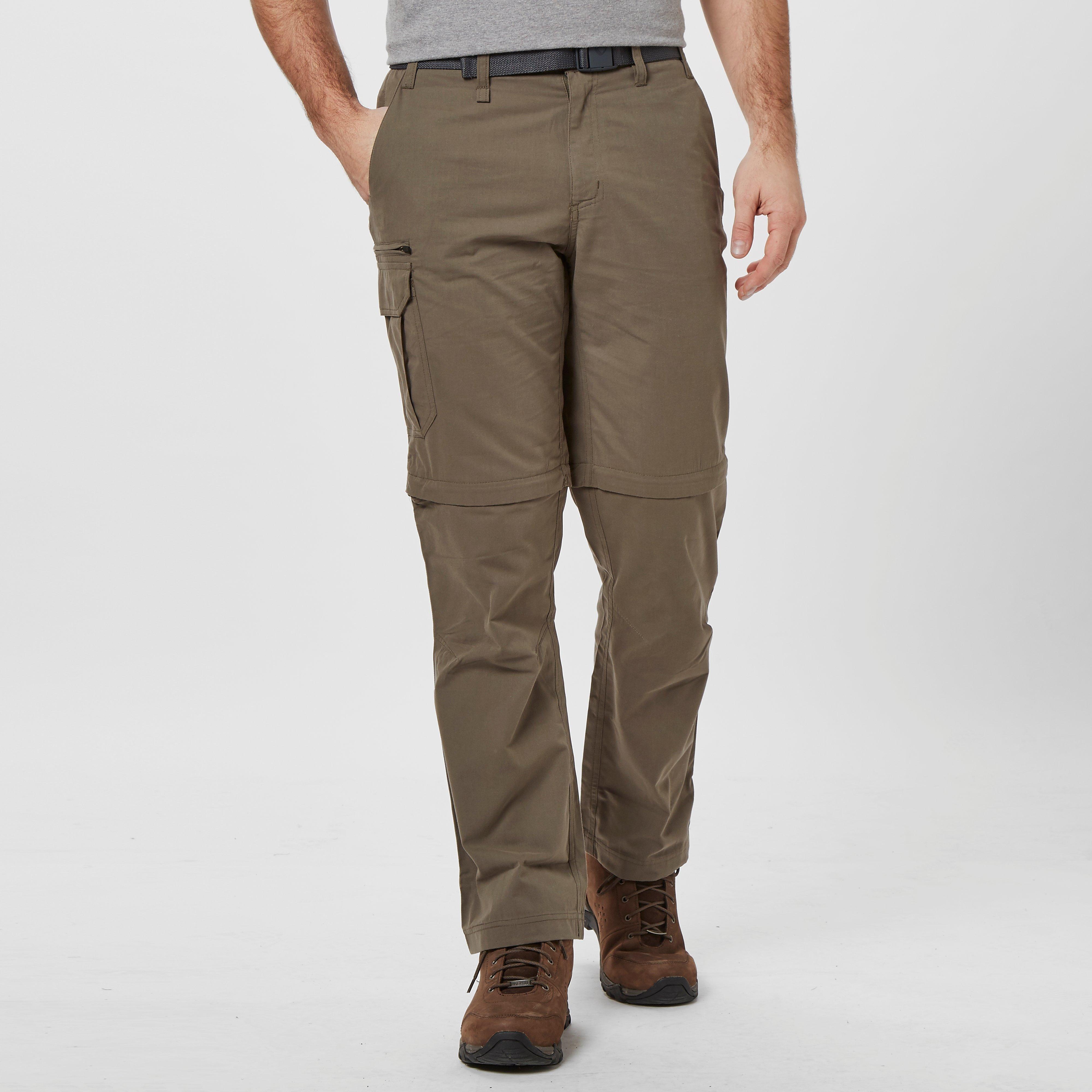 Brasher Men's Convertible Trousers, Brown