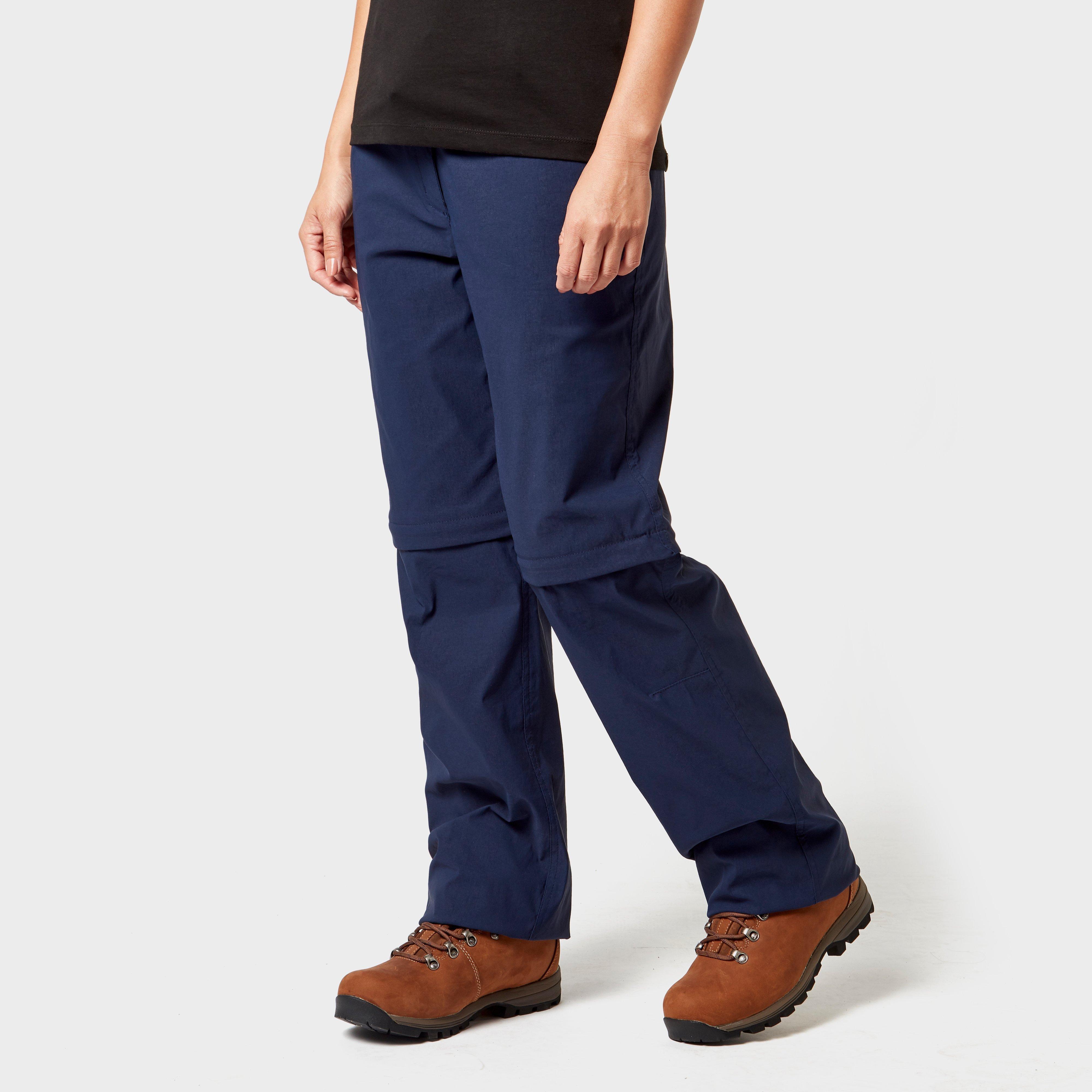 Brasher Women's Zip Off Stretch Trousers, Blue