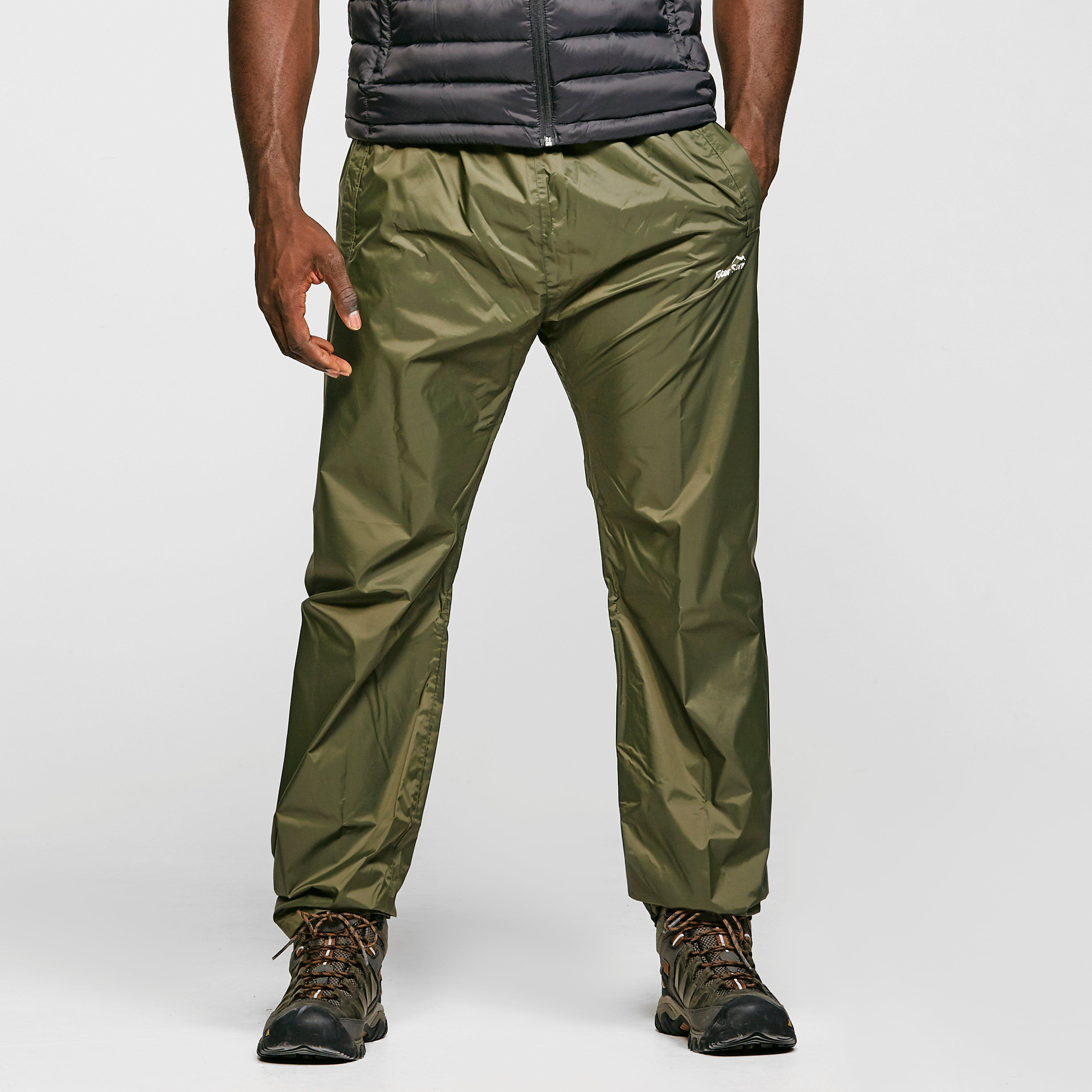 Peter Storm Mens Waterproof Packable Pants Green, Green