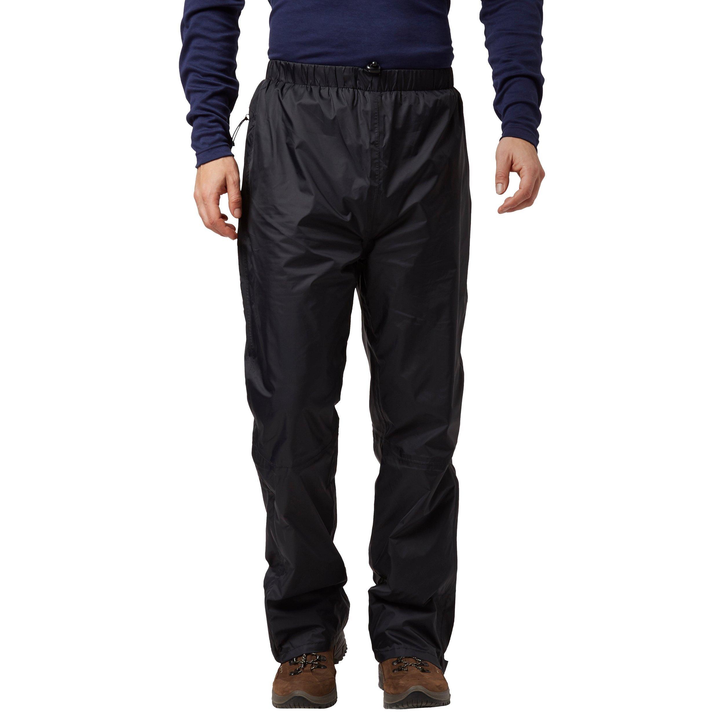 Mens Waterproof Overtrousers Black