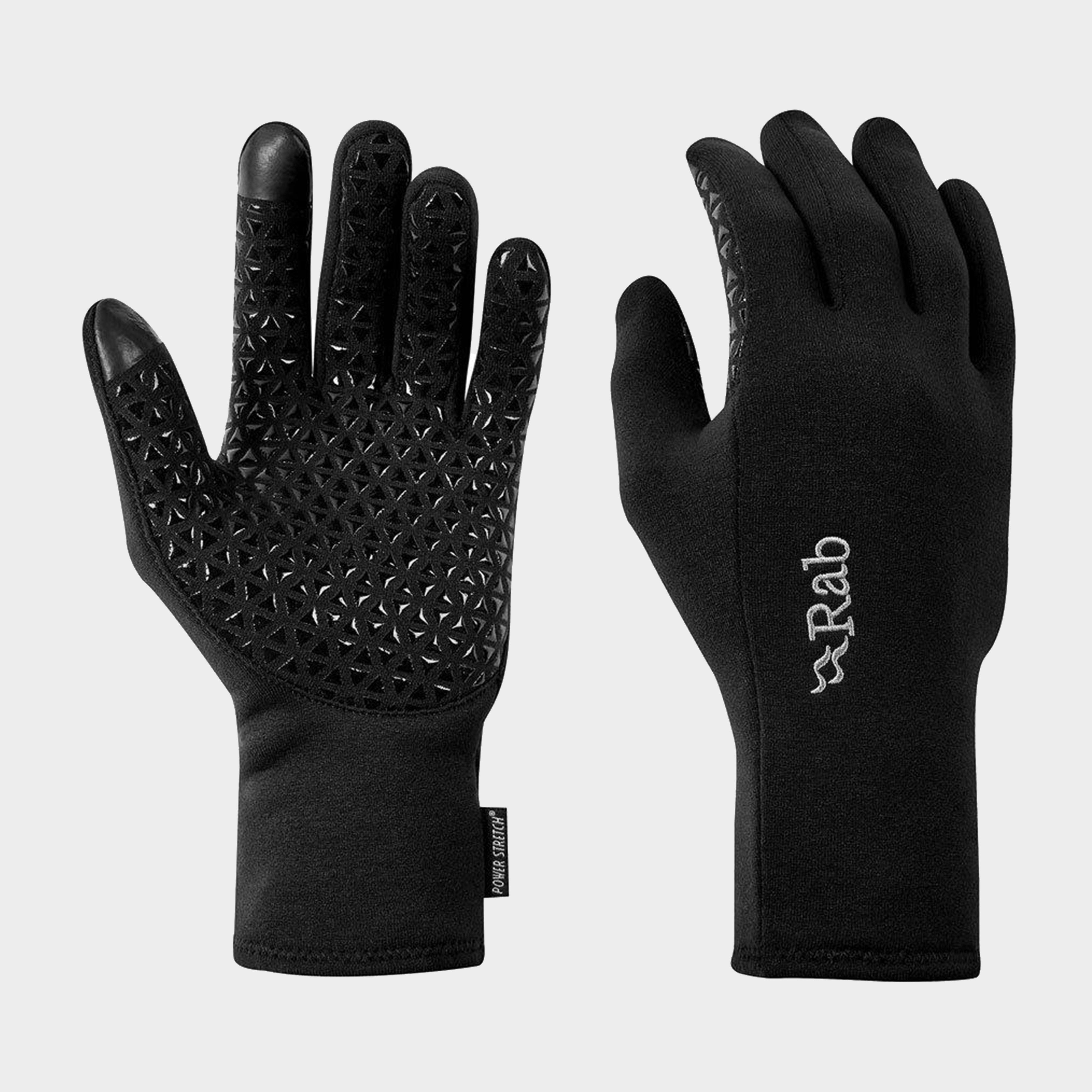 Rab Men's Power Stretch Contact Grip Glove, Black