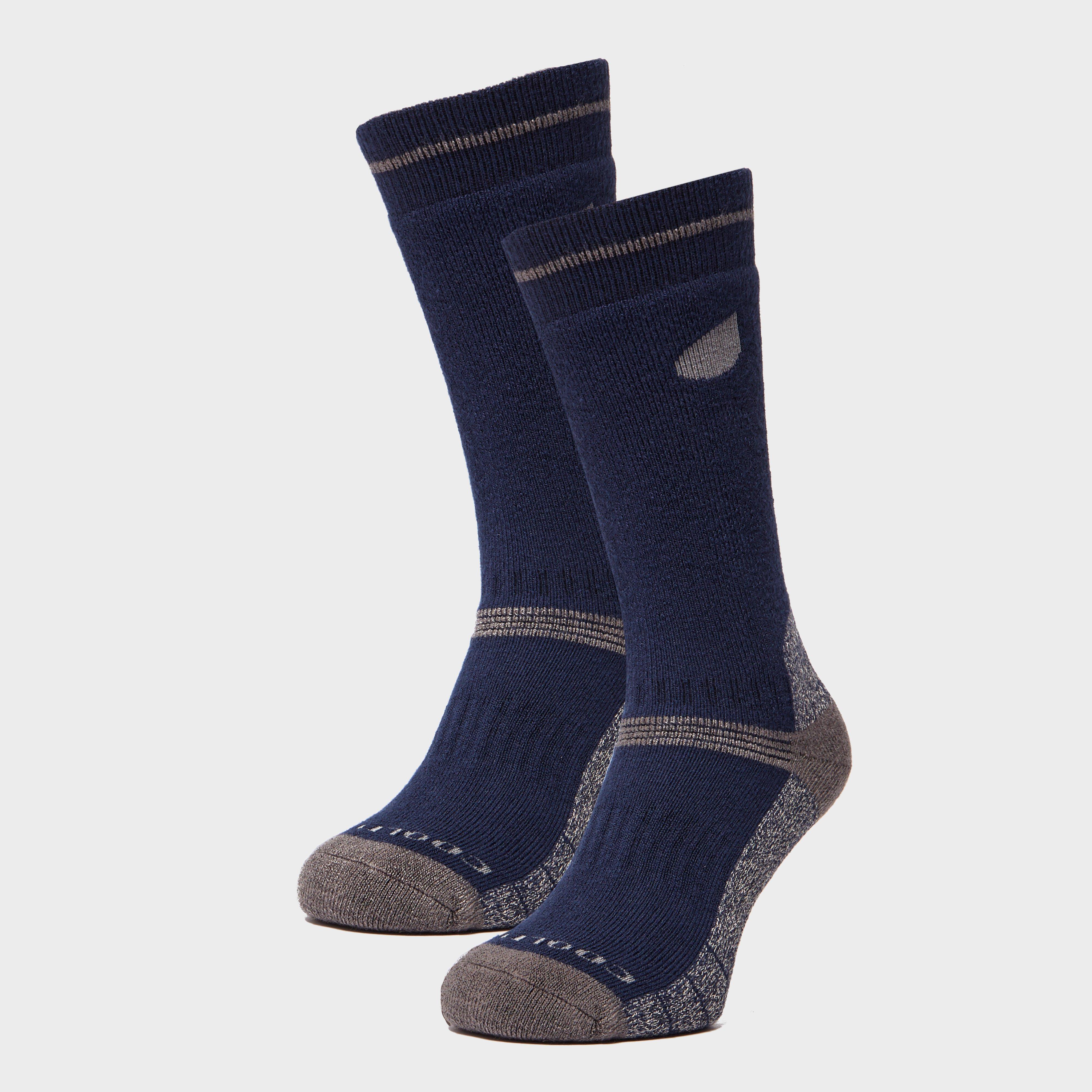 Peter Storm Men's Midweight Outdoor Socks (2 Pairs), Navy