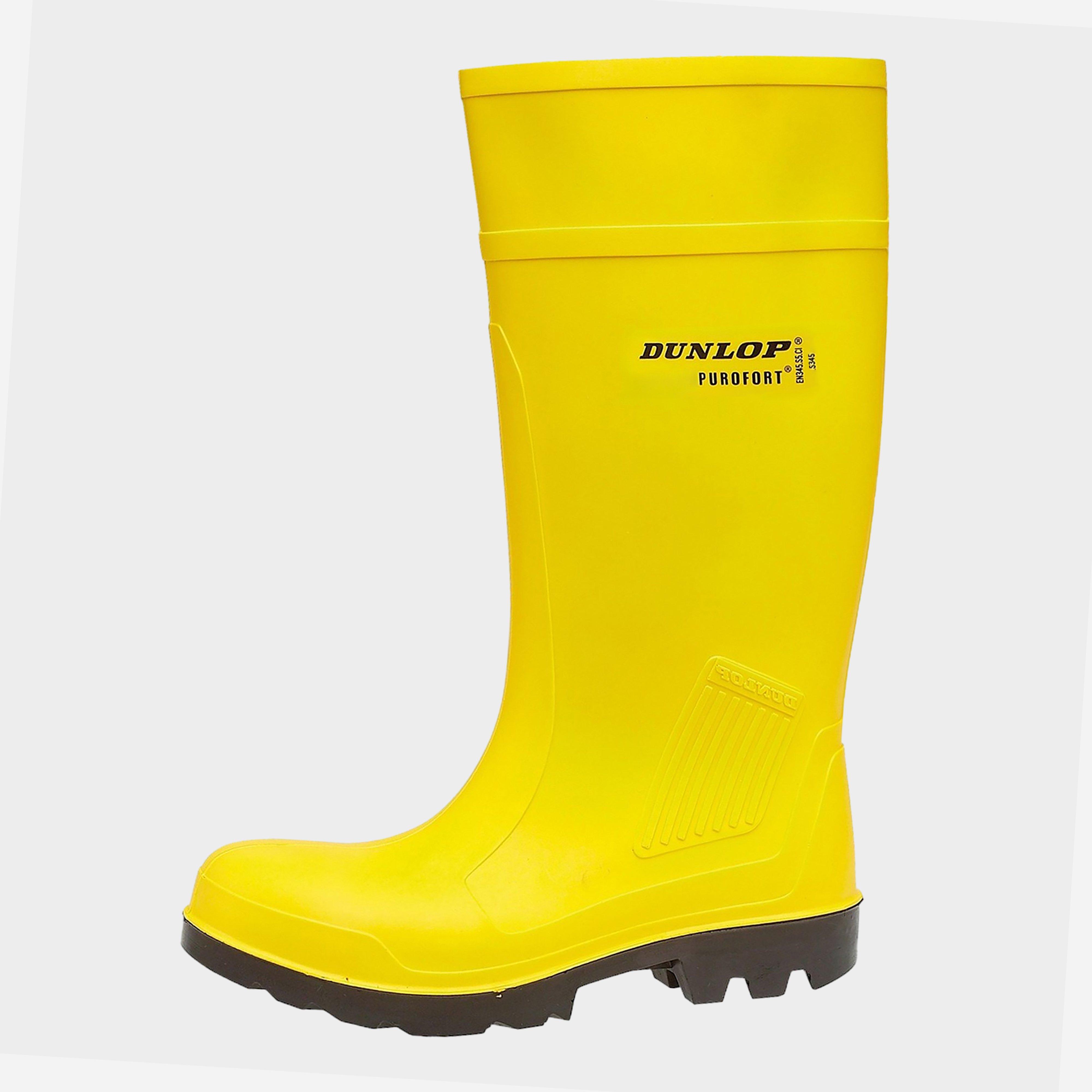 Dunlop Unisex Purofort Professional Full Safety Wellington, Yellow