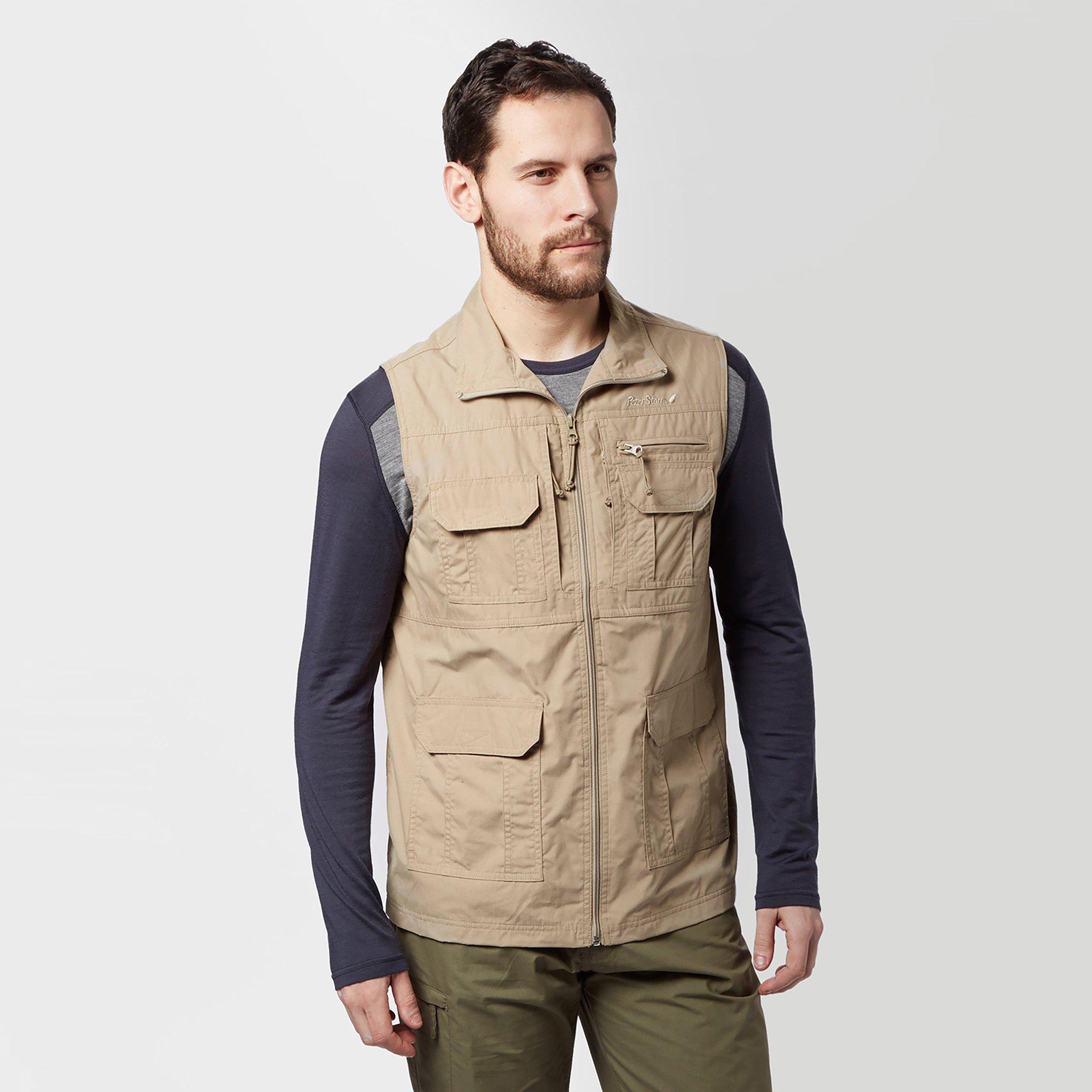 Peter Storm Mens' Travel Gilet, Cream