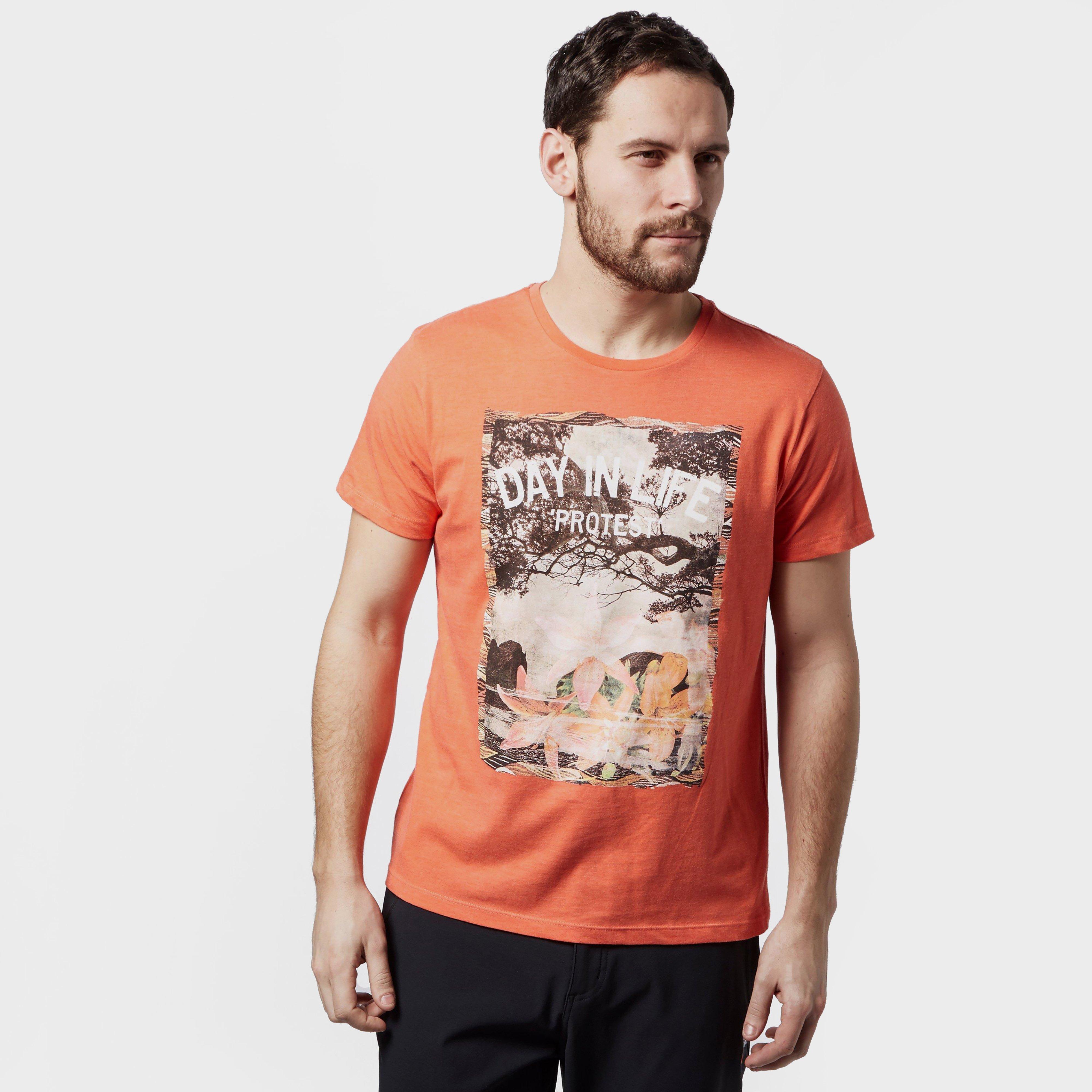 Protest Men's Brett T-Shirt, Orange