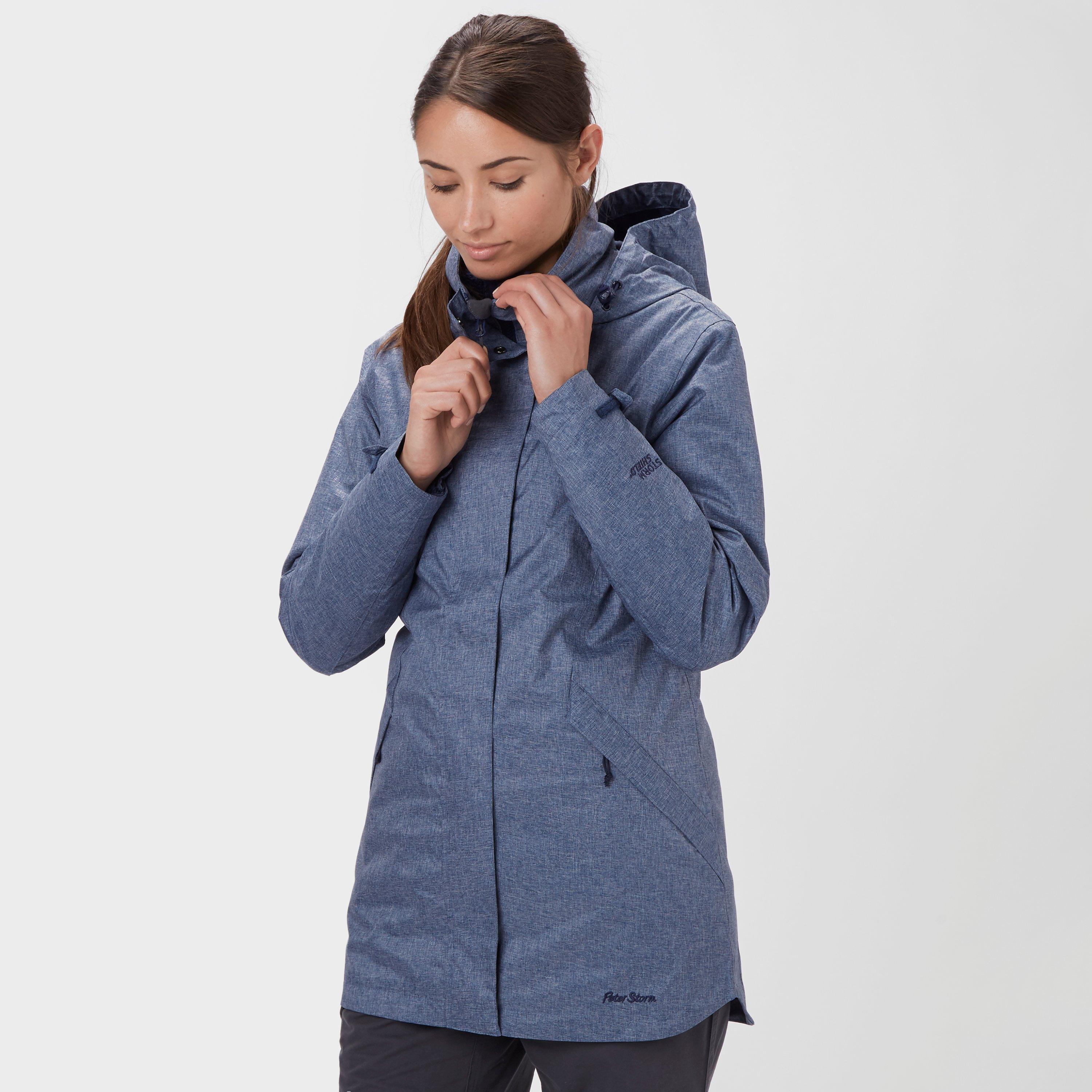 Peter Storm Women's Mistral Long Jacket, Navy