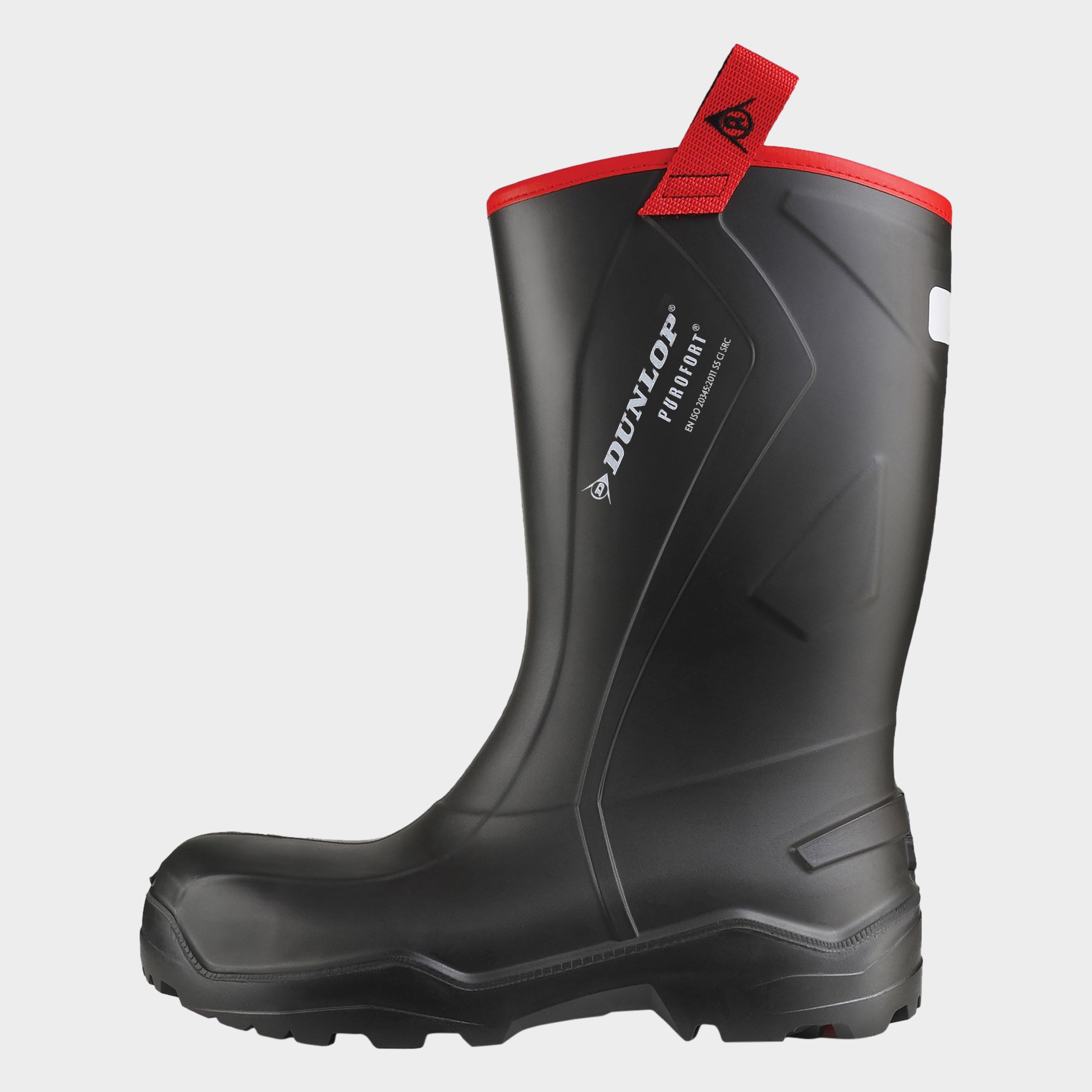 Dunlop Men's Purofort+ Rugged Full Safety Wellingtons, Black