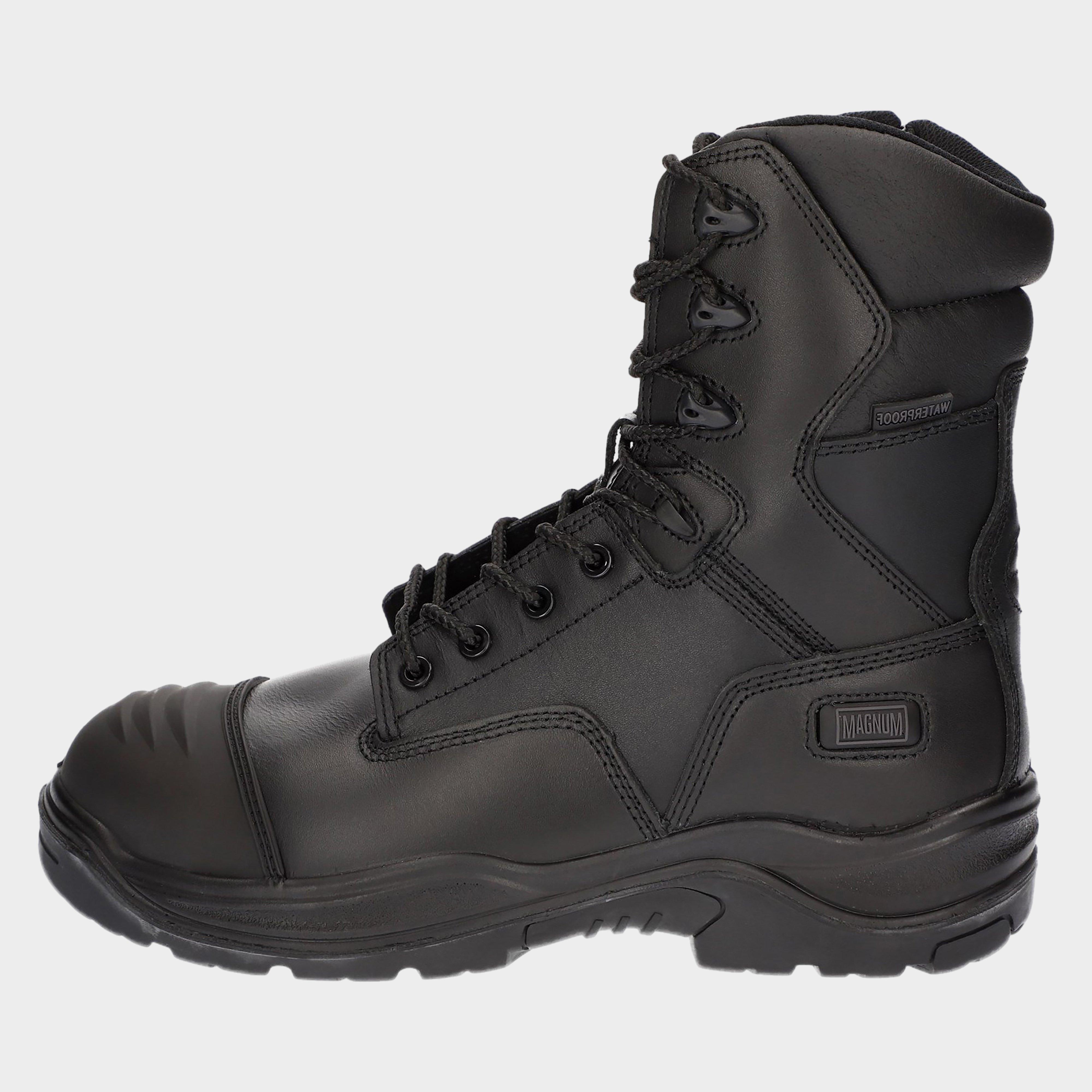 Magnum Men's Rigmaster 8.0 Side-Zip CT CP WP Uniform Safety Boot, Black