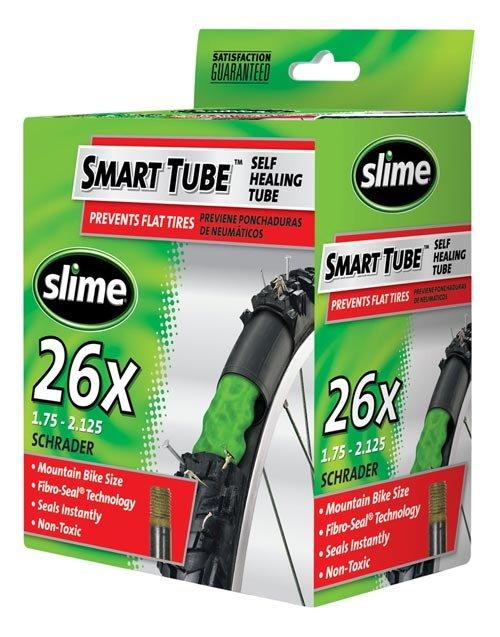 Go Outdoors Slime Self-Sealing Bicycle Tube 26" x 17.5-2.125", Green