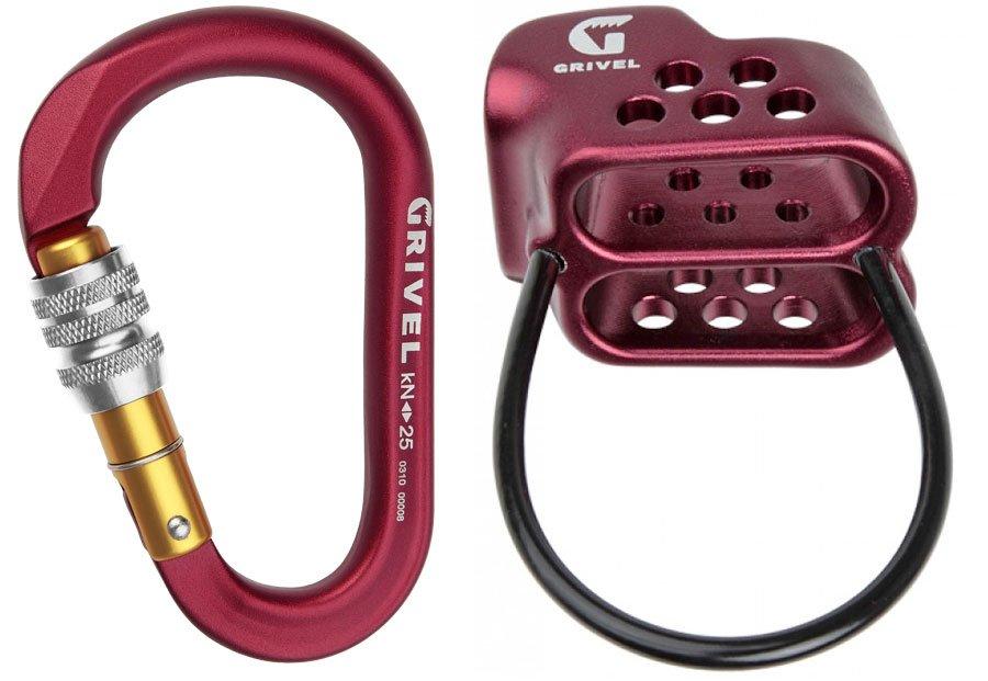 Grivel Master Mega Belay Set, Red