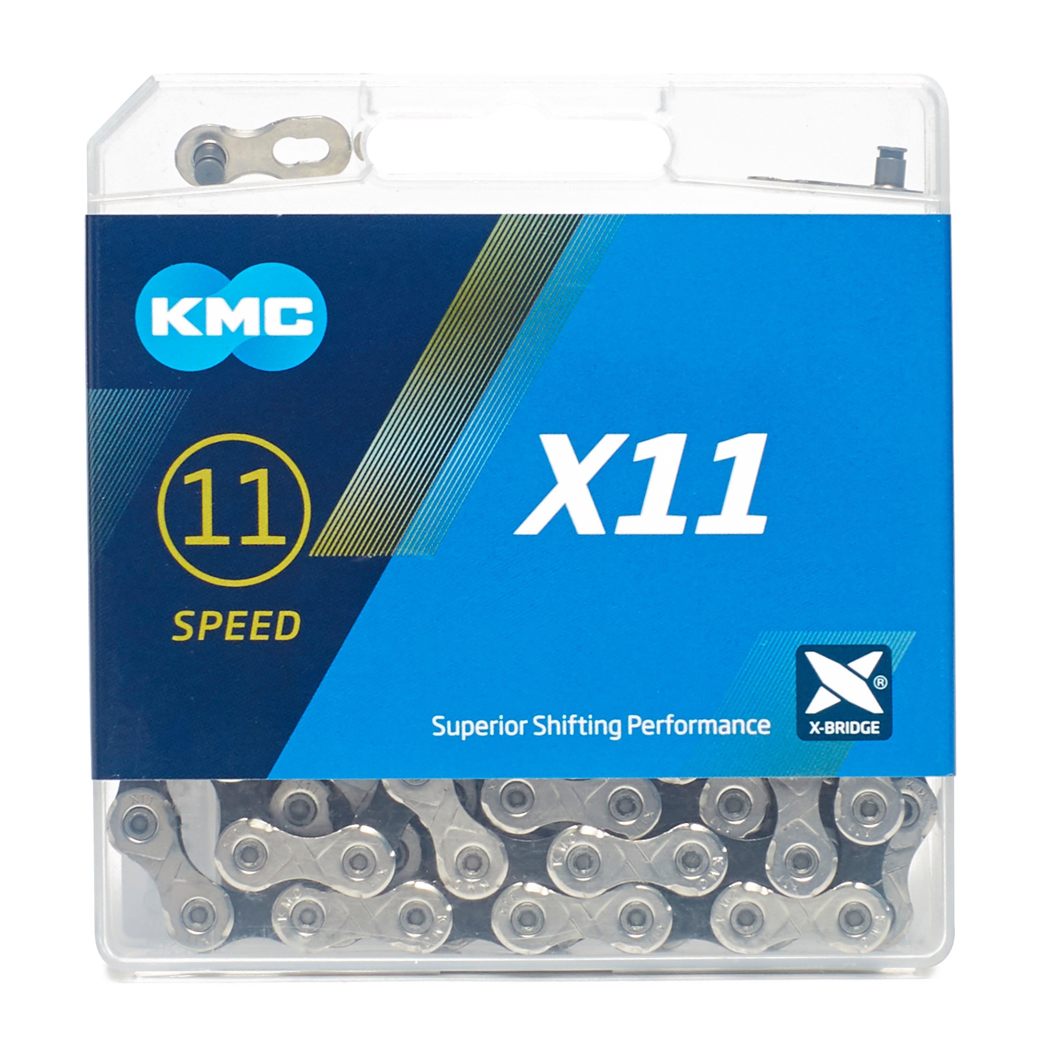 Go Outdoors KMC Chains X11-Speed MTB Chain, Silver