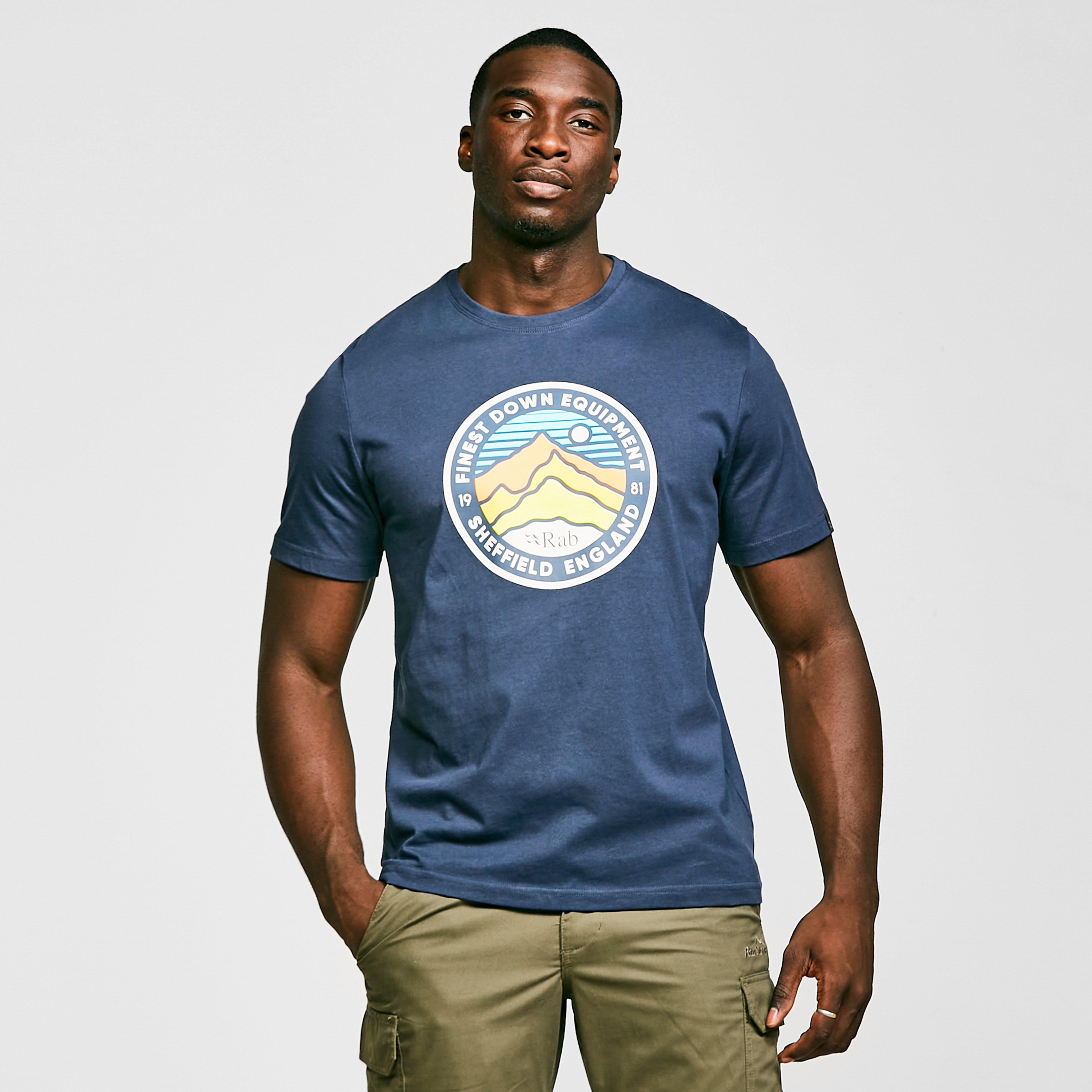 Rab Men's Stance 3 Peaks SS Tee, Blue