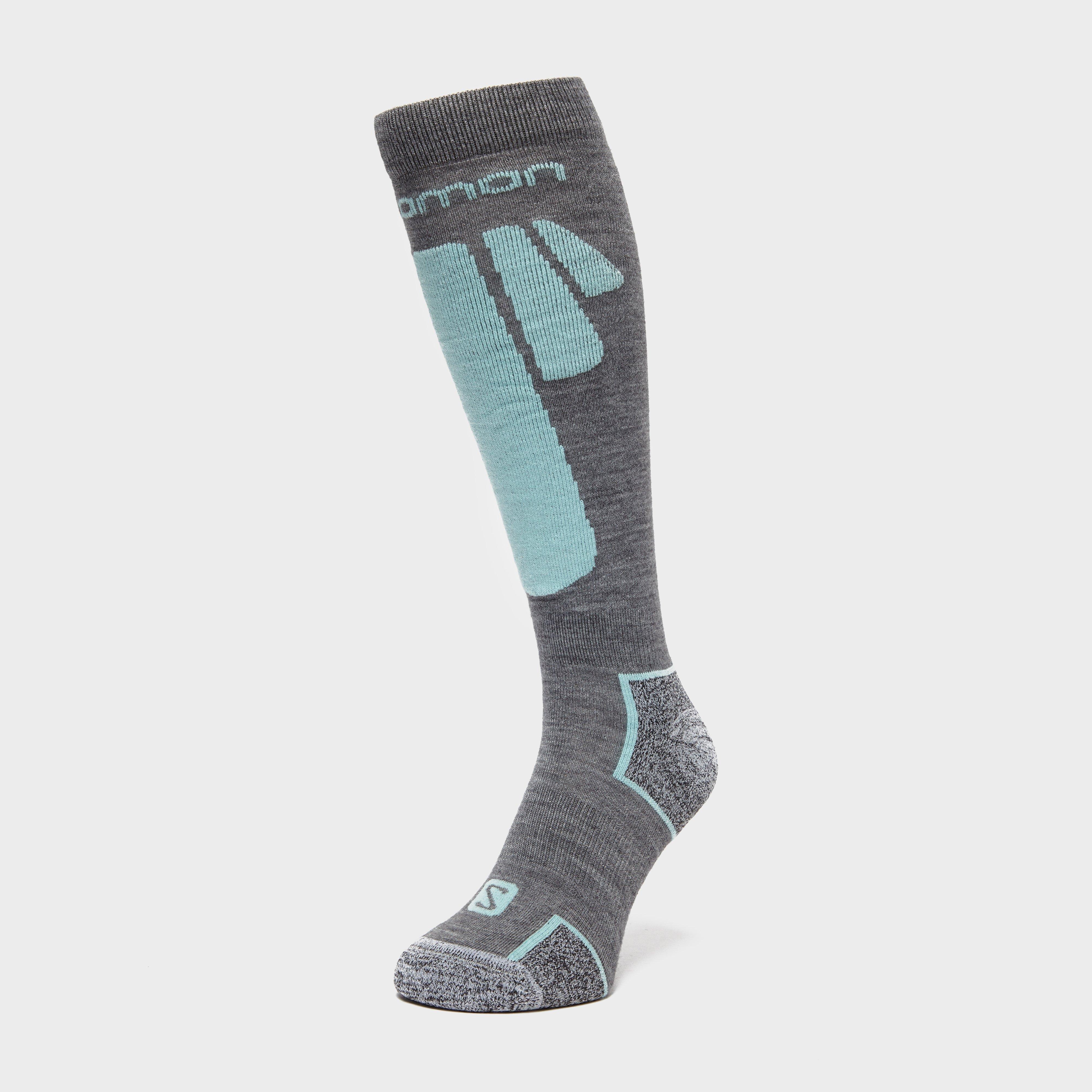 Salomon Women's Ice Ski Socks, Grey
