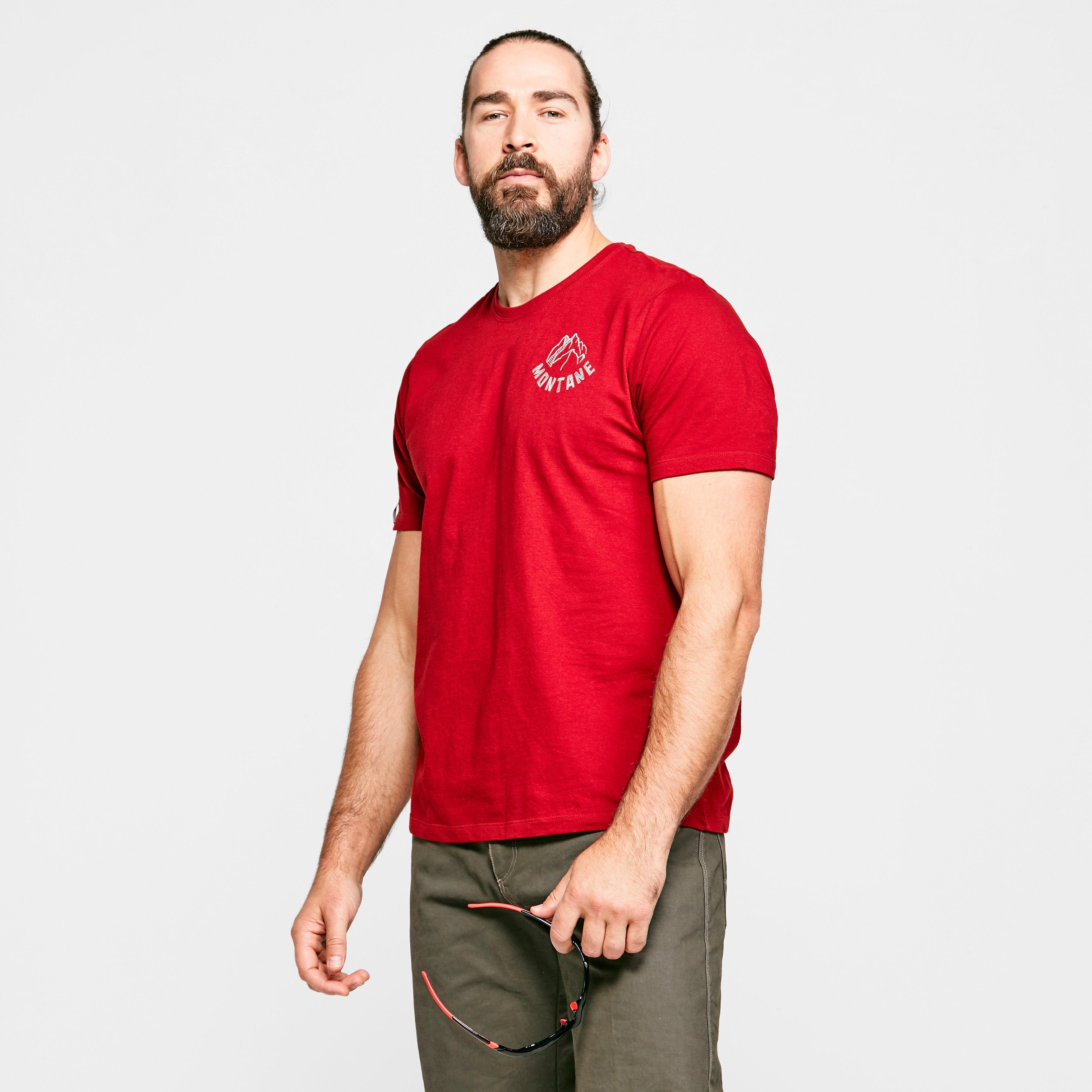 Montane Men's Mountain Print T-shirt, Red