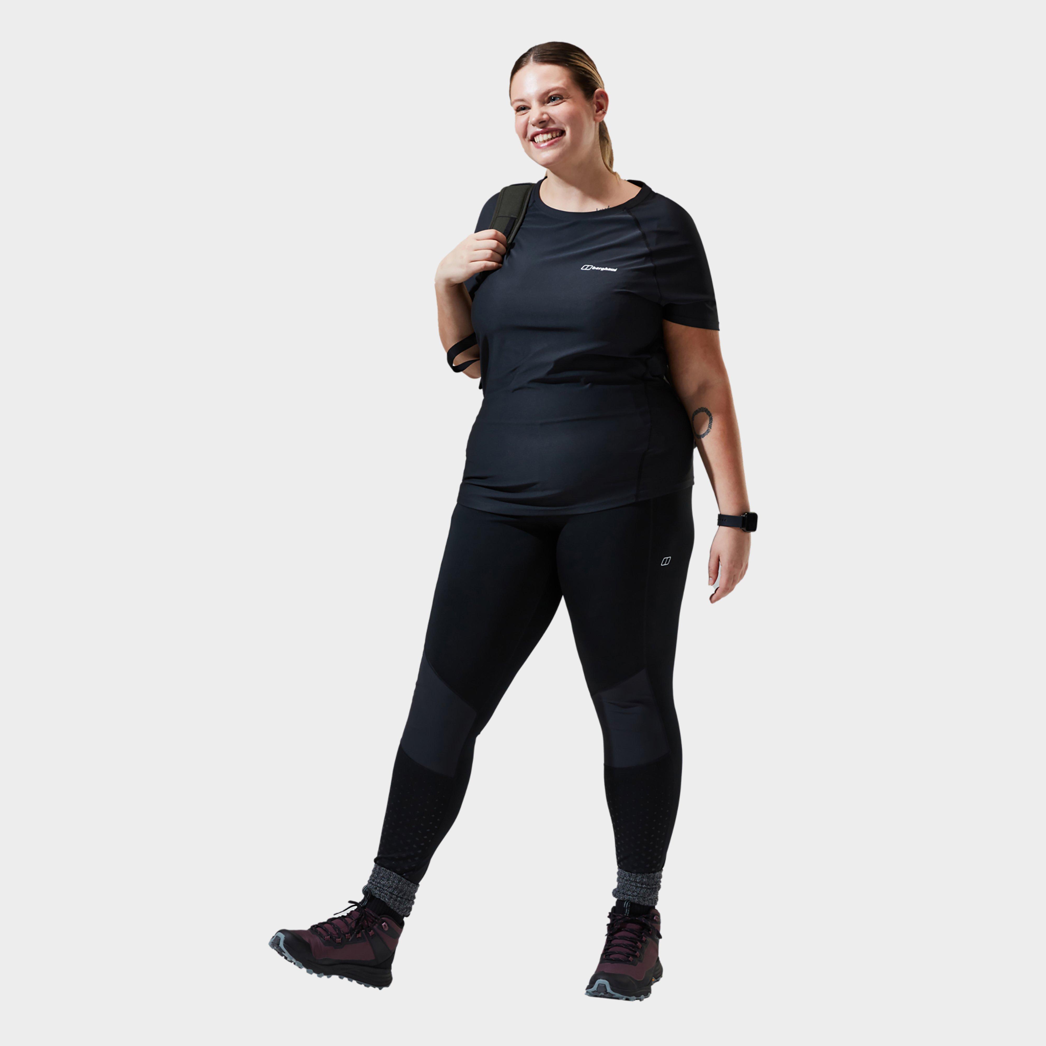 Berghaus Women's 24/7 Tech Tee Super Stretch Crew, Black