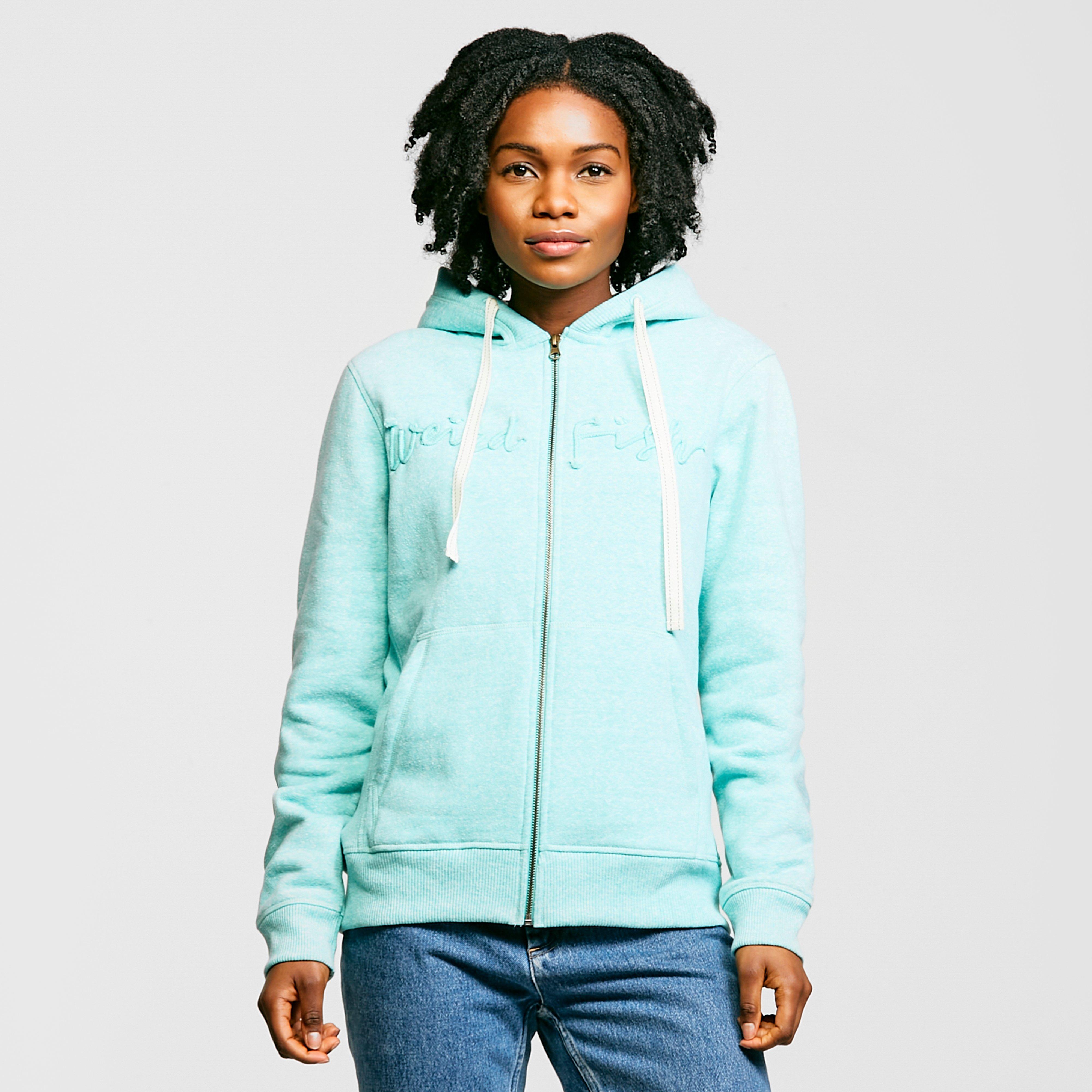 Weird Fish Women's Tani Full Zip Hoodie, Blue
