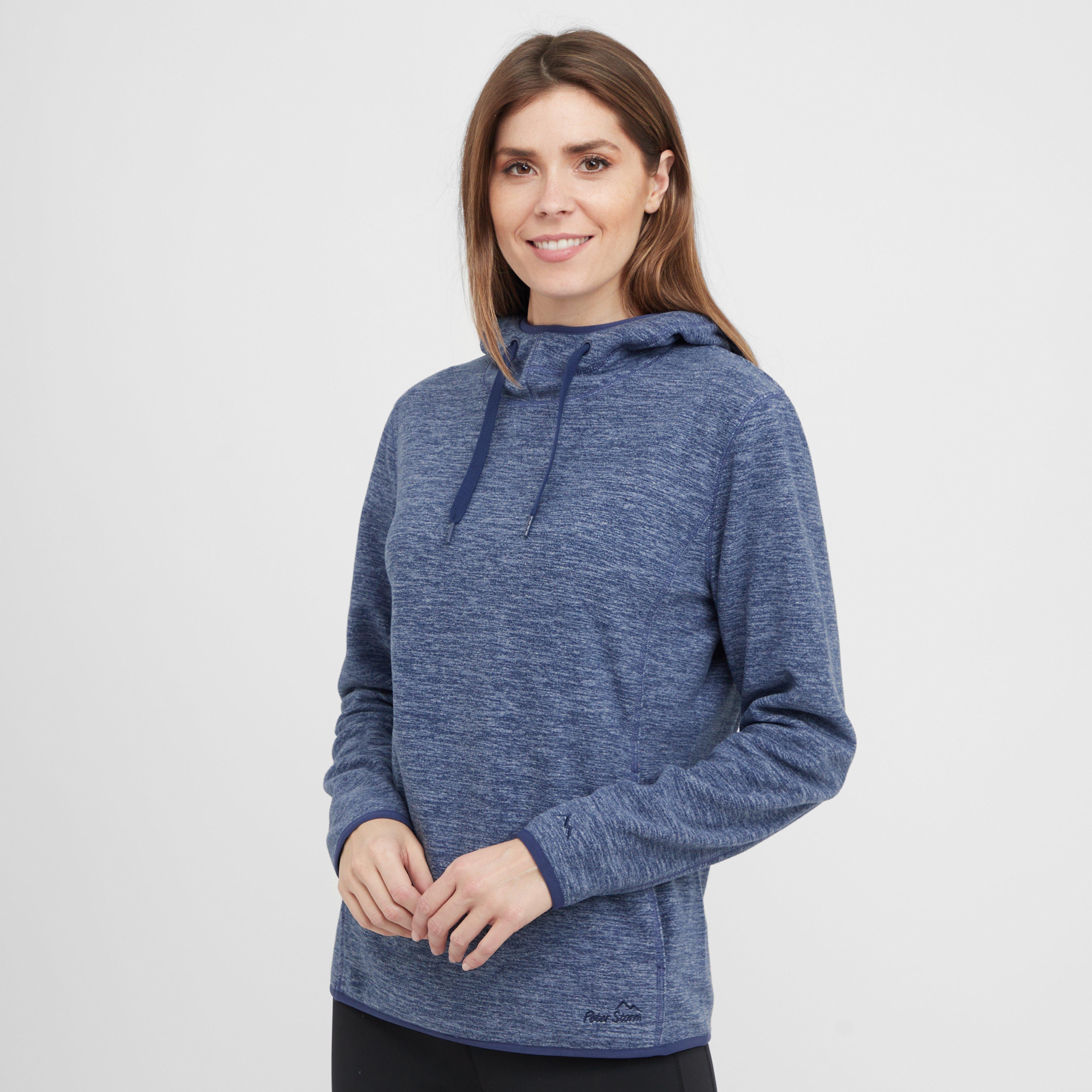 Peter Storm Women's Marl Fleece Hoodie, Navy