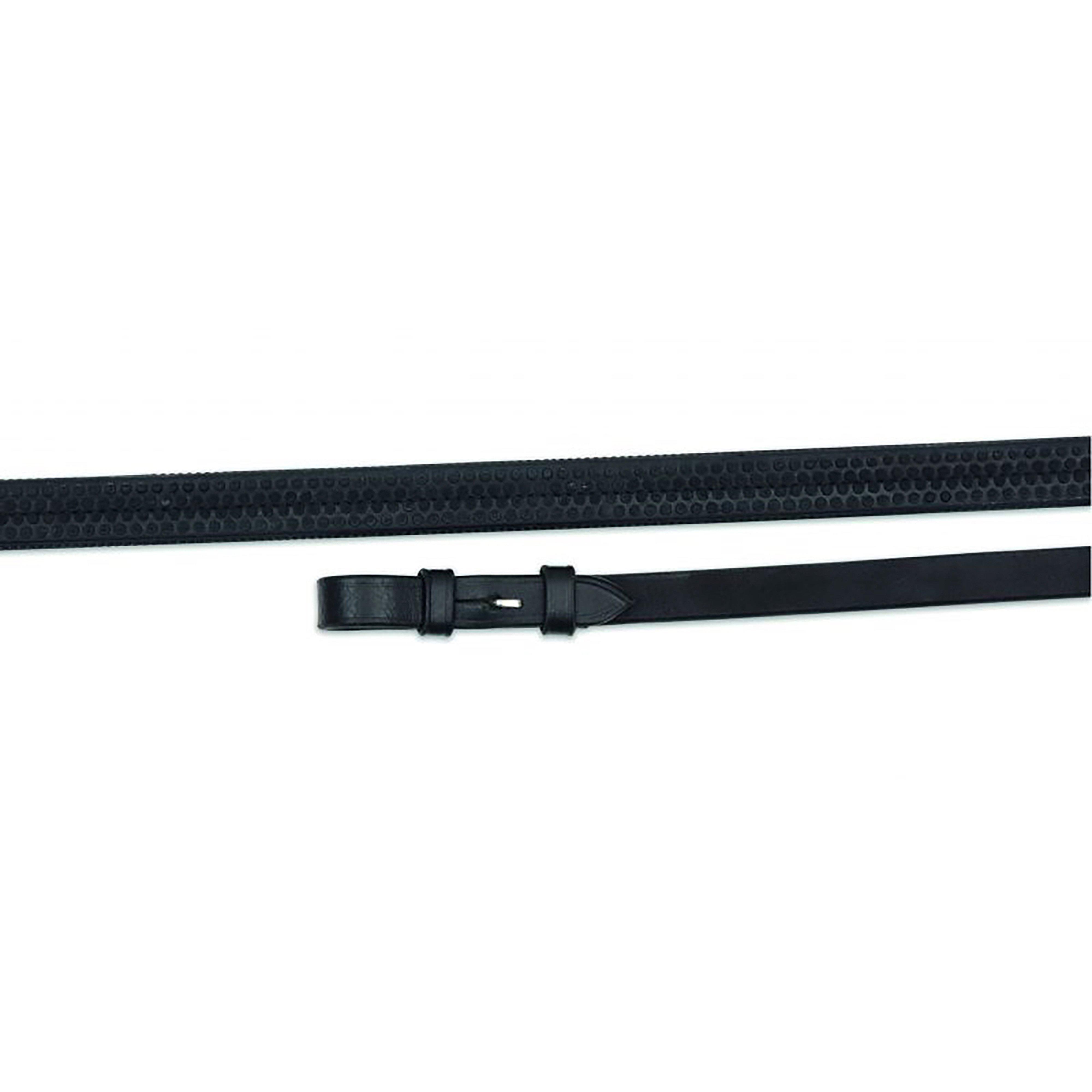 GARA Soft Rubber Grip Reins Black