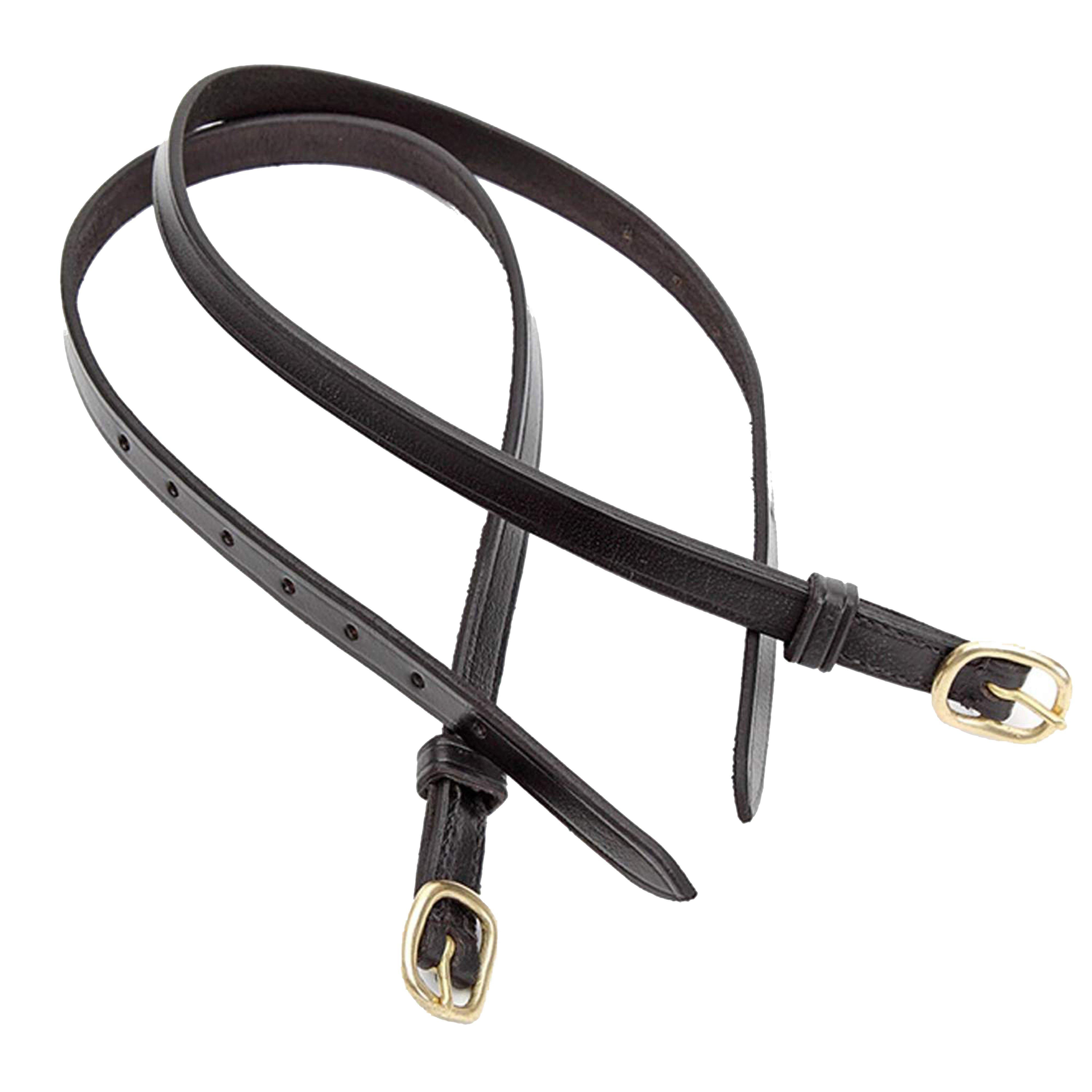 Childs Leather Spur Straps Black