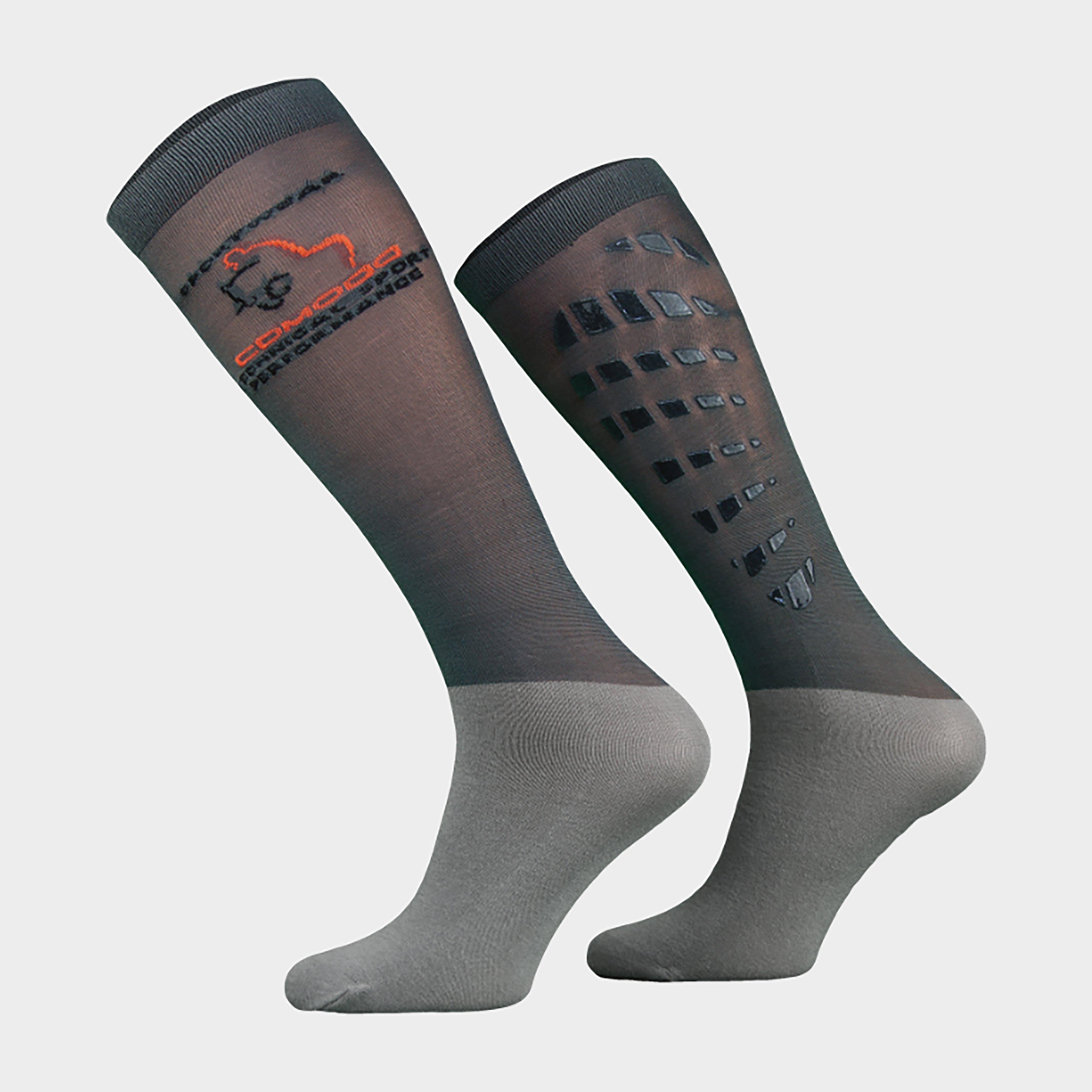 Comodo Unisex Silicone Grip Socks, Grey