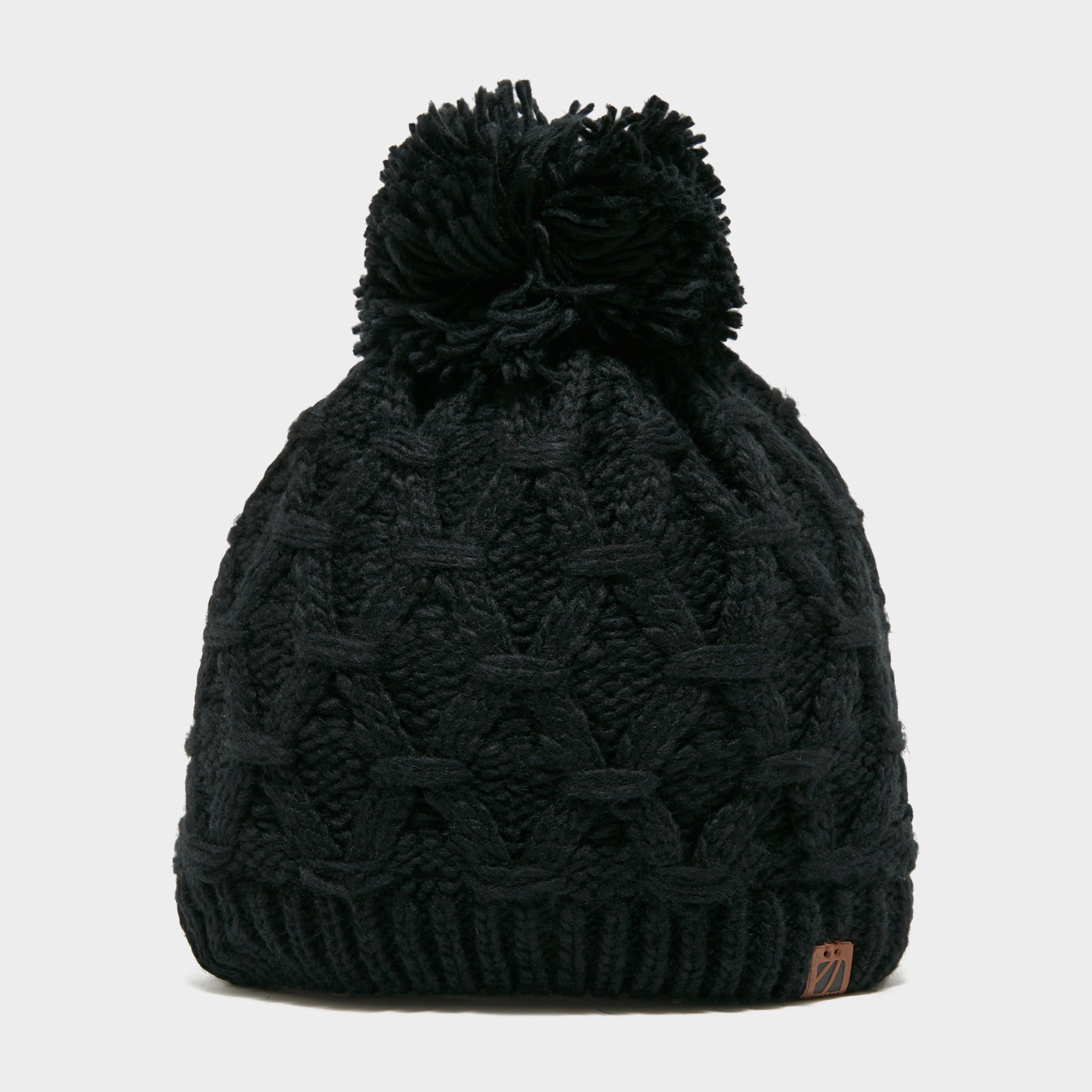 The Edge Women's Sapphire Bobble Hat, Black