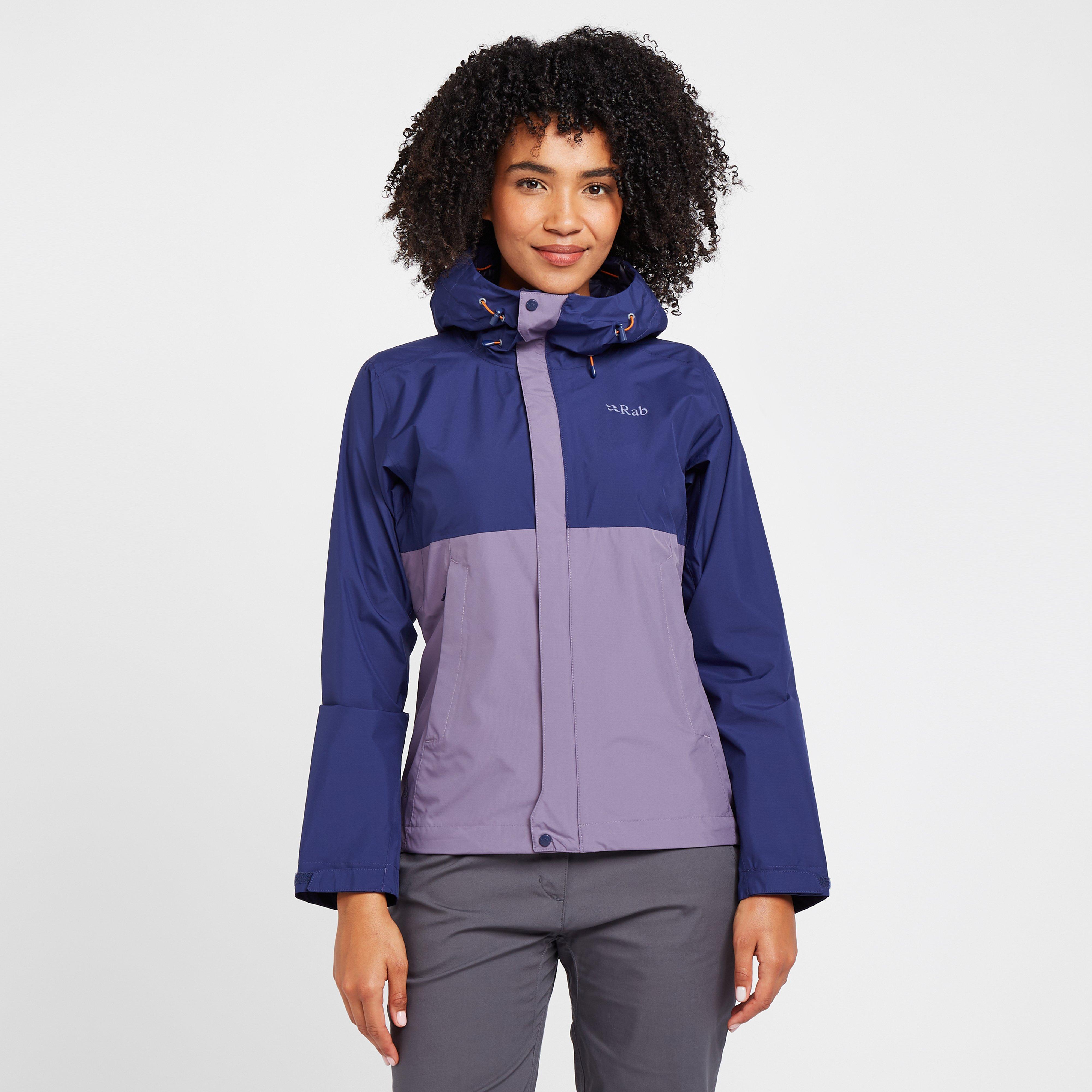 Rab Women's Downpour Waterproof Jacket, Blue