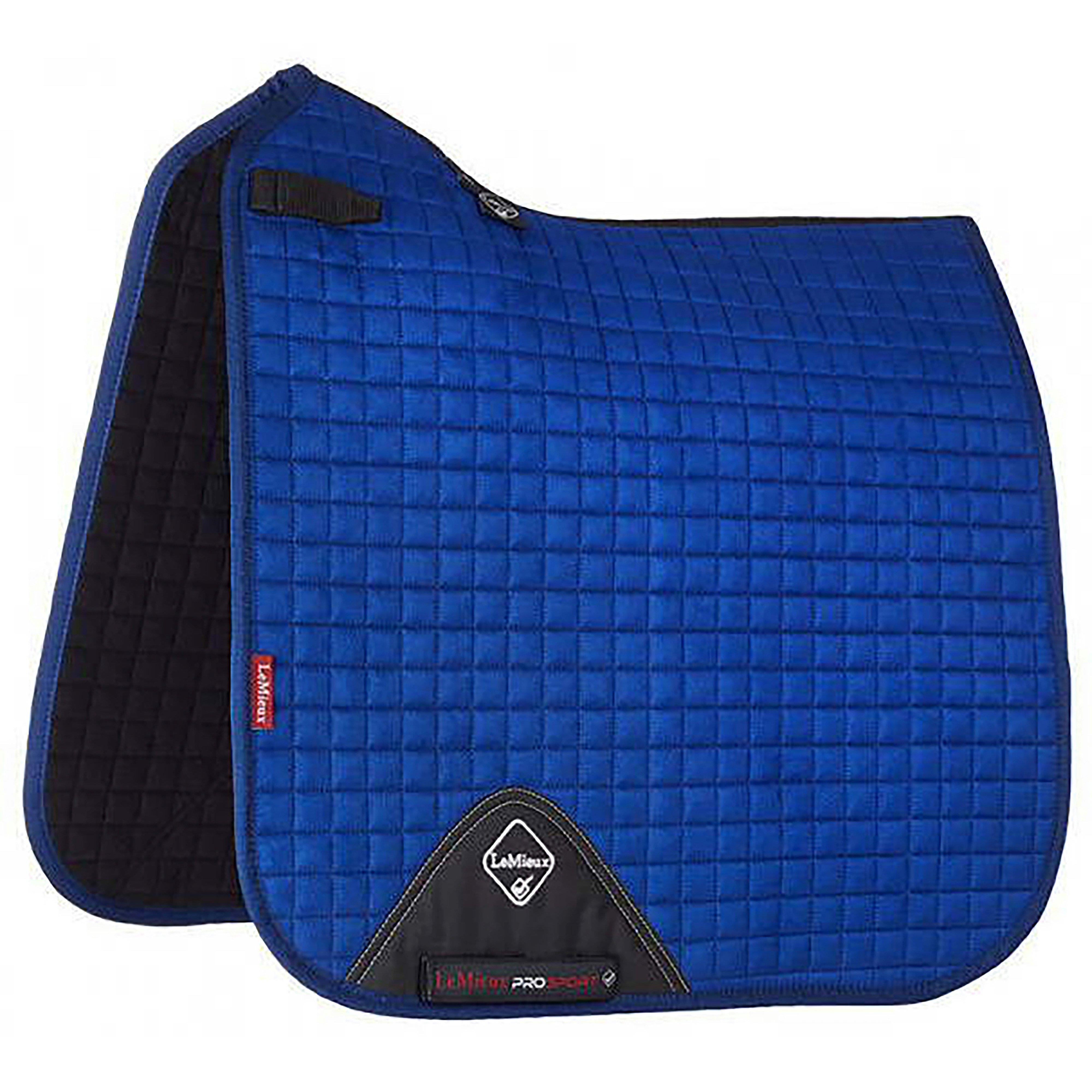 ProSport Suede Dressage Square Saddle Pad Benetton Blue