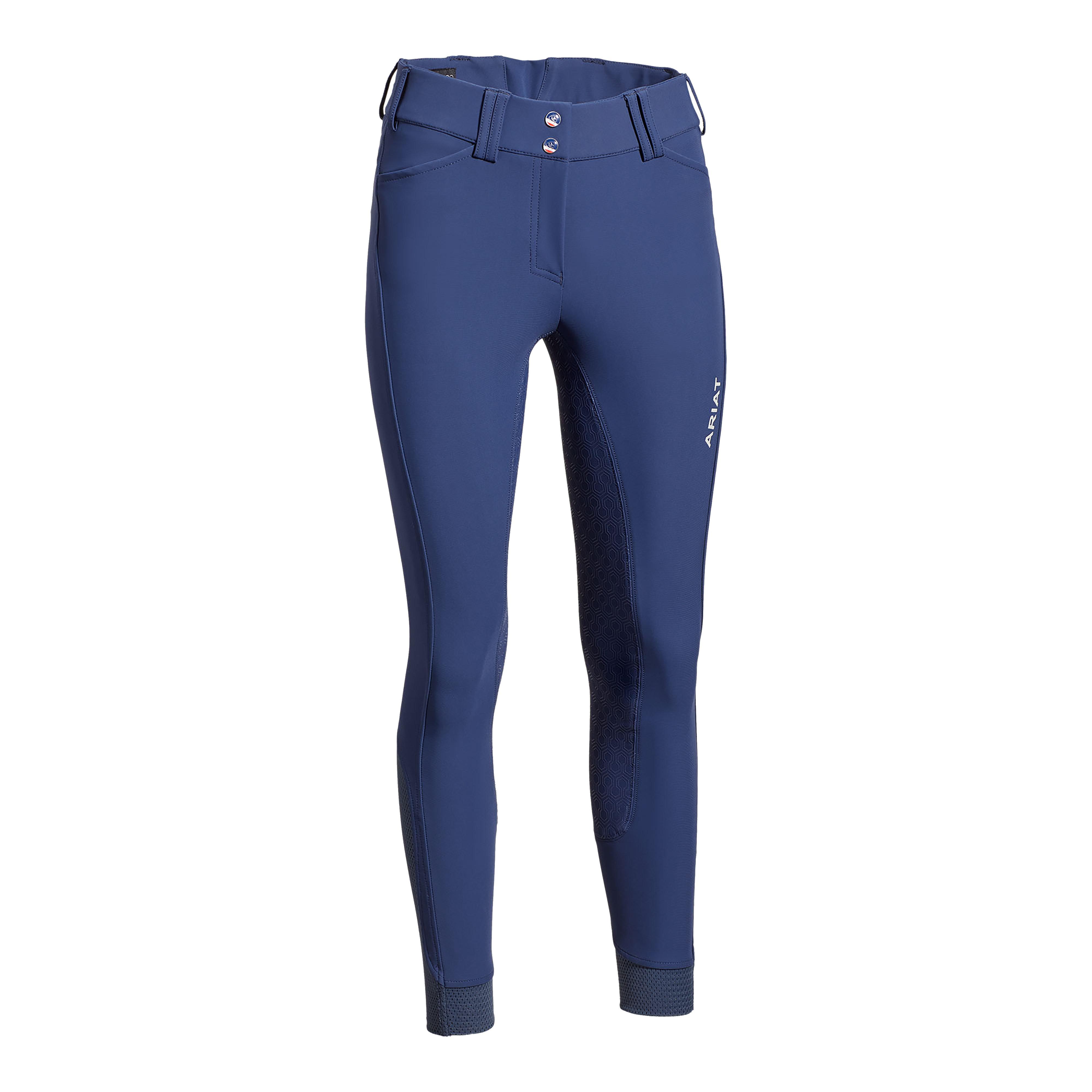 Ariat Women's Tri Factor Grip Full Seat Breech, Navy